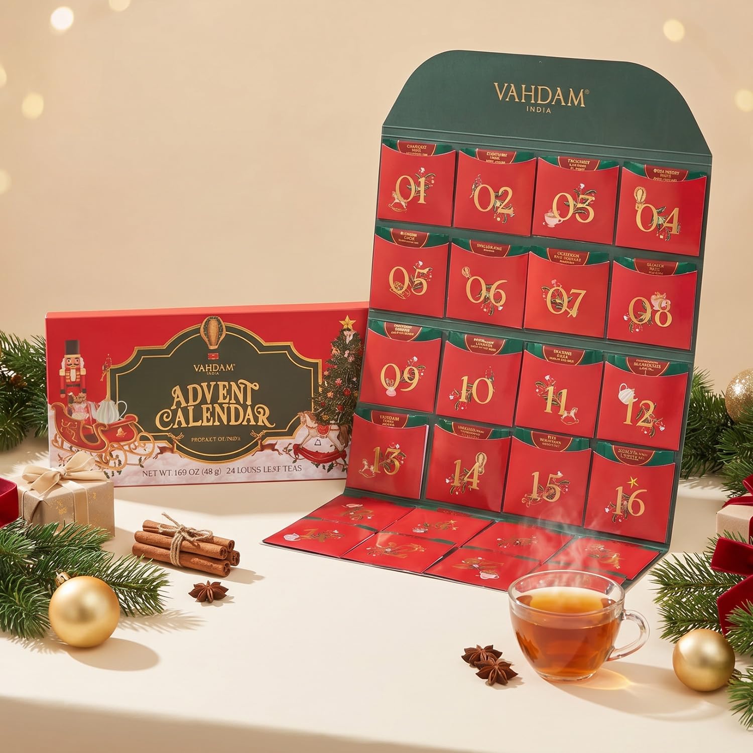 VAHDAM Assorted Green Tea Loose Leaf Tea Gift Set (10 Flavors) | Loose Leaf Green Tea Collection | Includes Himalayan Green Tea Varieties | Packed in Resealable Ziplock Pouches