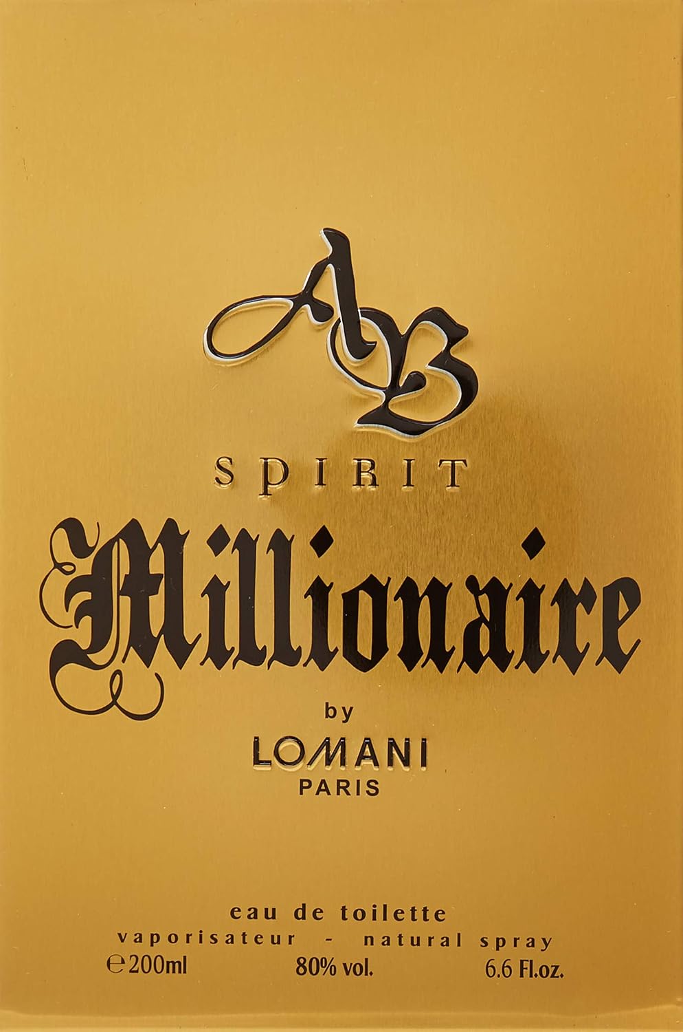 Lomani Ab Spirit Millionaire Eau De Toilette Spray for Men, Gold , 3.3 Ounce