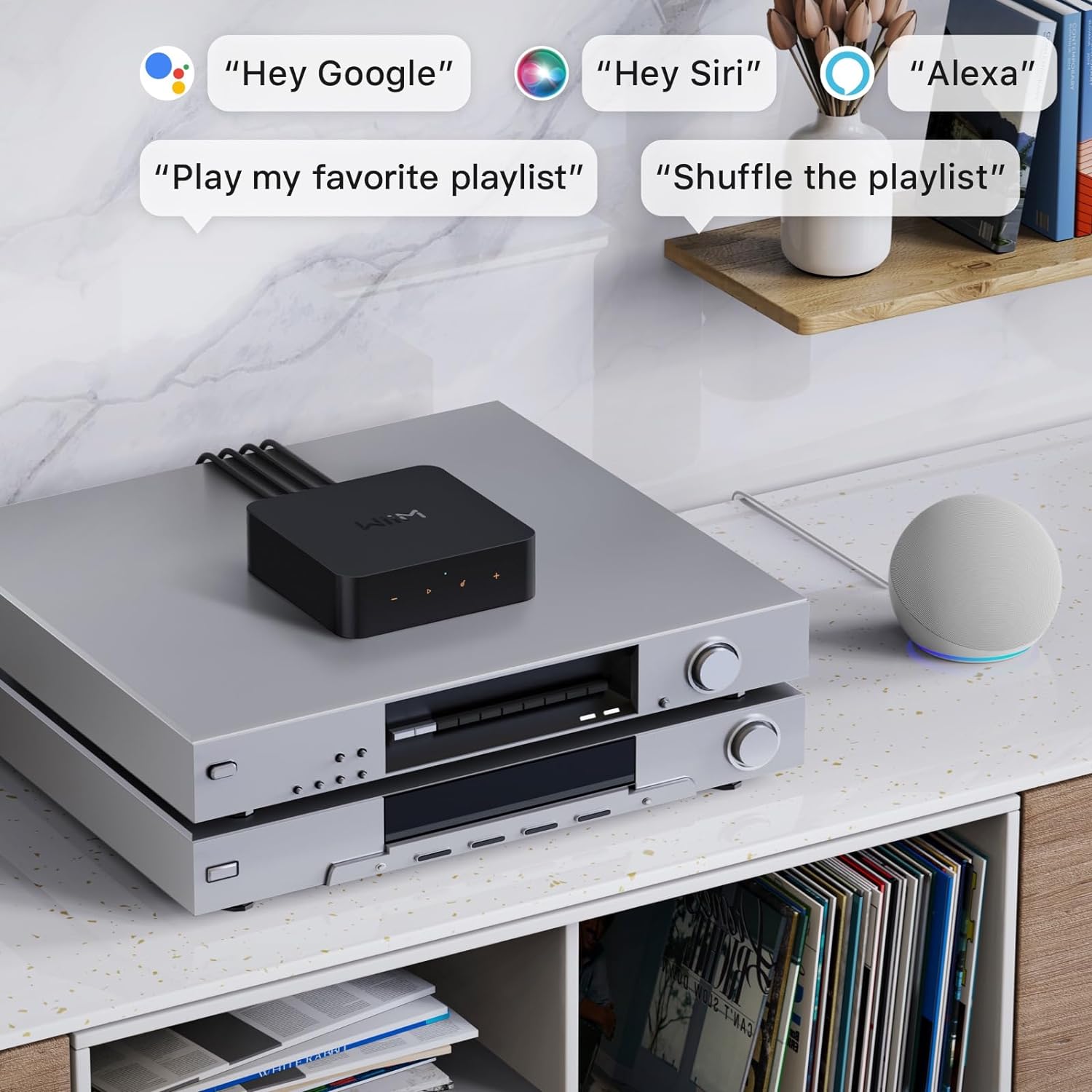 WiiM Pro Plus Music Streamer for Stereo Systems, Modernize Your Hi-Fi | Upgrade Your Stereo with Hi-Res Streaming, AirPlay 2, Spotify Connect