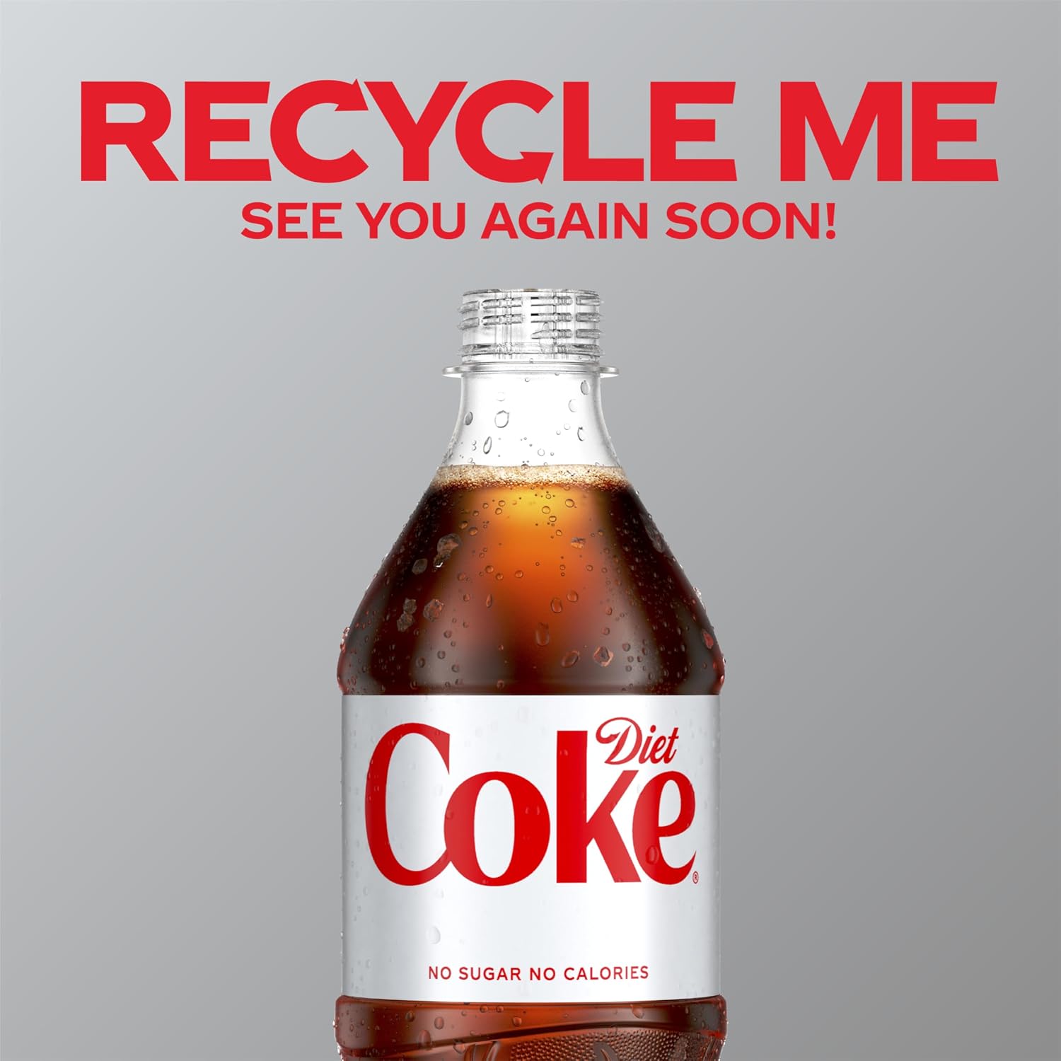 Diet Coke Soda Soft Drink Bottles, 12 fl oz, 8 Pack | No sugar, no calories, 46 mg caffeine per bottle