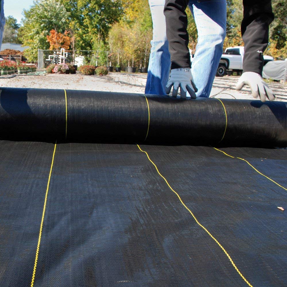 Dewitt Sunbelt Weed Barrier Fabric, 3.2 oz, 3 x 300 Feet – Heavy-Duty Ground Cover Mat for Greenhouse Floors, Garden Rows, Raised Beds, Grass and Yard Gardening, and Outdoor Landscape Protection | Ground Cover Mat for Greenhouse Floors, Garden Rows, Rais…