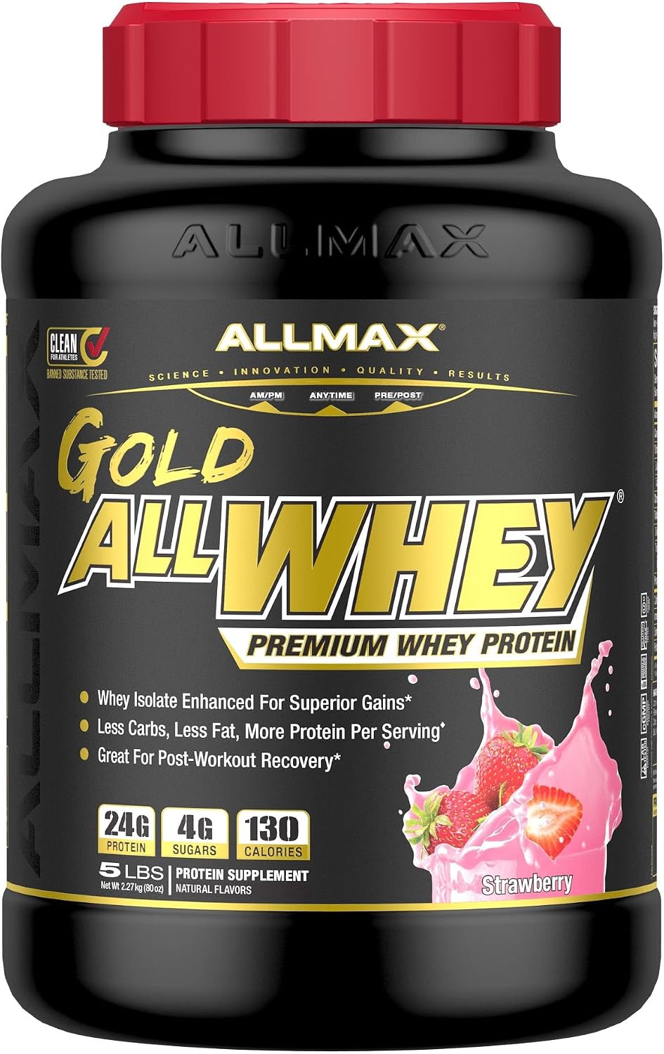 ALLMAX AllWhey Gold Whey Protein Powder, Chocolate Peanut Butter, 5 lb