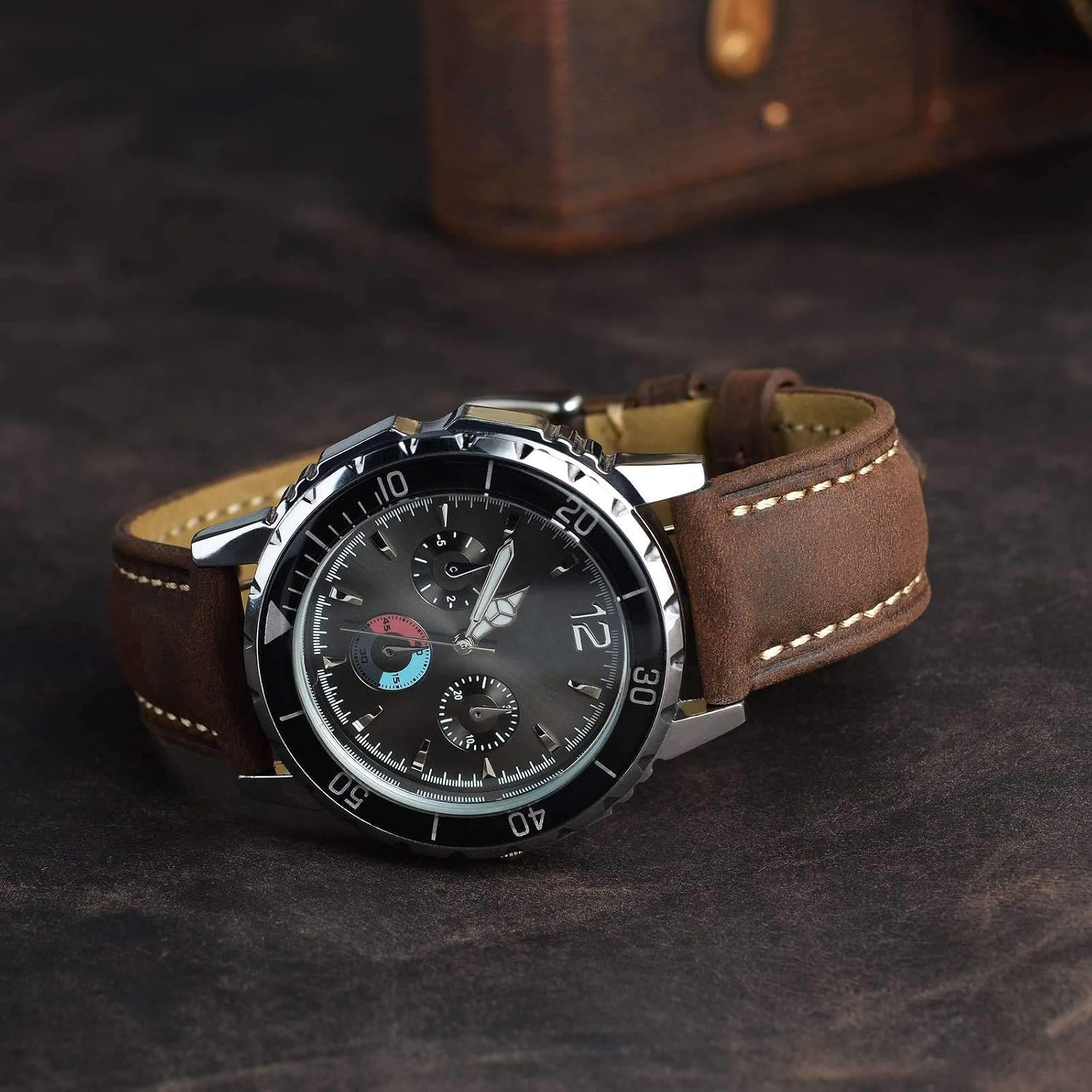 BISONSTRAP Watch Strap, Vintage Leather Replacement Bracelet, Band Width-14mm 15mm 16mm 17mm 18mm 19mm 20mm 21mm 22mm 23mm 24mm