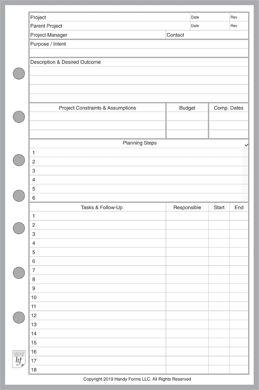 FC Classic Payment/Expense Record & Check Register, 50 Sheets, 5.5" x 8.5" | For 7-Ring FC Notebooks. Record payments, expenses, account balance. Ink-friendly heavyweight paper.