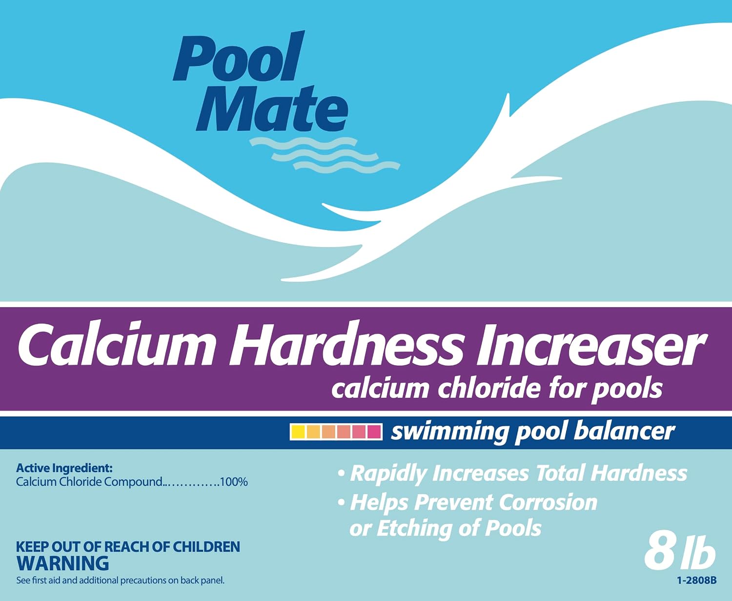 Pool Mate 8-Pounds Premium Calcium Hardness Increaser for Pools | Calcium Up, 100% Calcium Chloride, 8 ounces raises calcium hardness level 10 ppm per 5,000 gallons of water