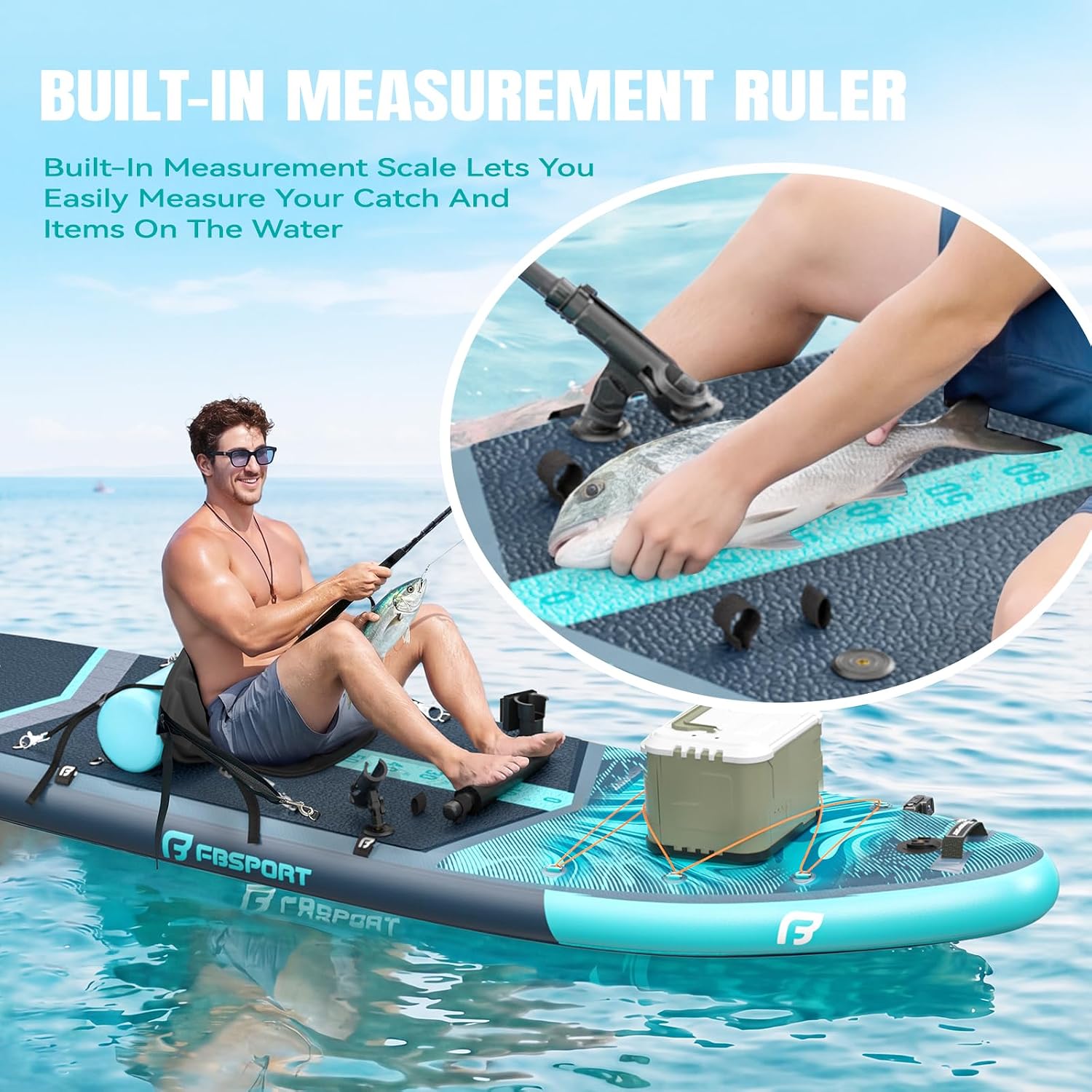 FBSPORT 11' Premium Stand Up Paddle Board, Yoga Board with SUP Accessories & Carry Bag | Wide Stance, Surf Control, Non-Slip Deck, Leash