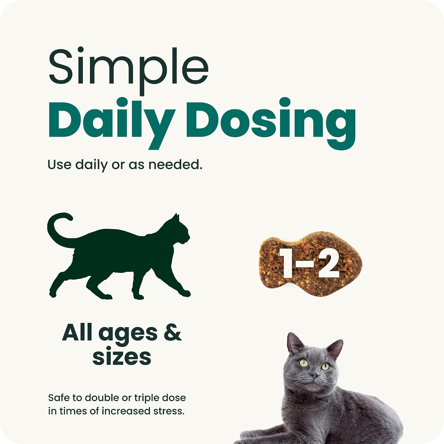 VetriScience Composure Calming Chews for Cats – Supports Relaxation & Balanced Behavior During Travel & Vet Visits, Daily Stress & Anxiety Support Supplement, Chicken Flavor, 30 Count