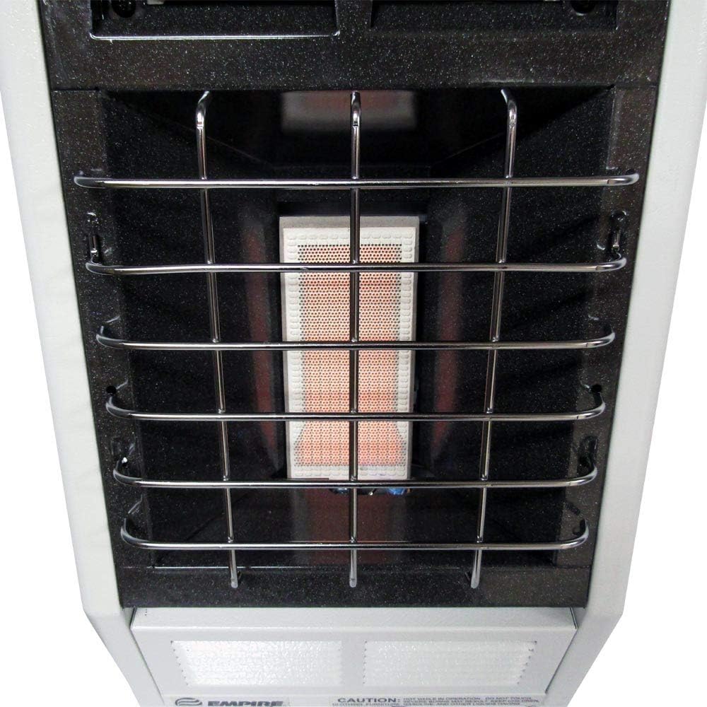 Empire SR10TW Infrared Vent Free Heater Natural Gas 10000 BTU, Thermostatic Control