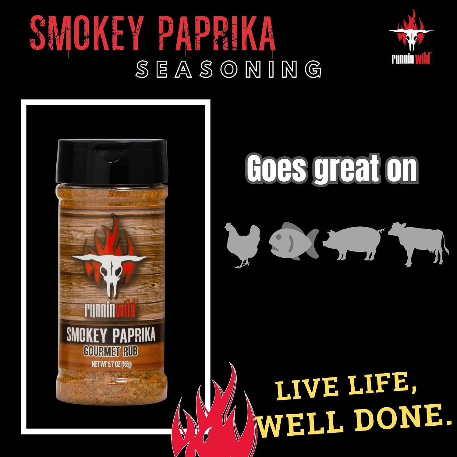 Gourmet Honey BBQ Rub & Seasoning – Delicious Sweet & Smoky Flavor for Pork, Chicken, Ribs & Salmon | Premium BBQ Dry Rub | Runnin’ Wild Foods