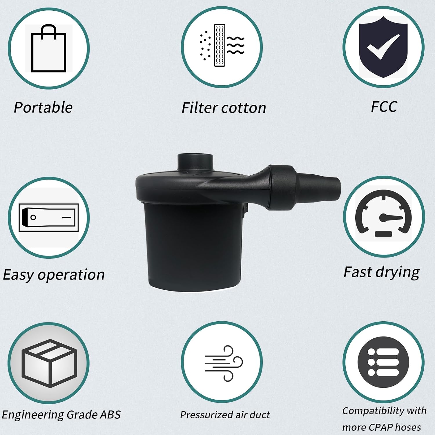 CPAP Hose Dryer Cleaning KIT with Filter Cotton, CPAP Tube Cleaner_Quick Drying Water_CPAP Cleaning Supplies