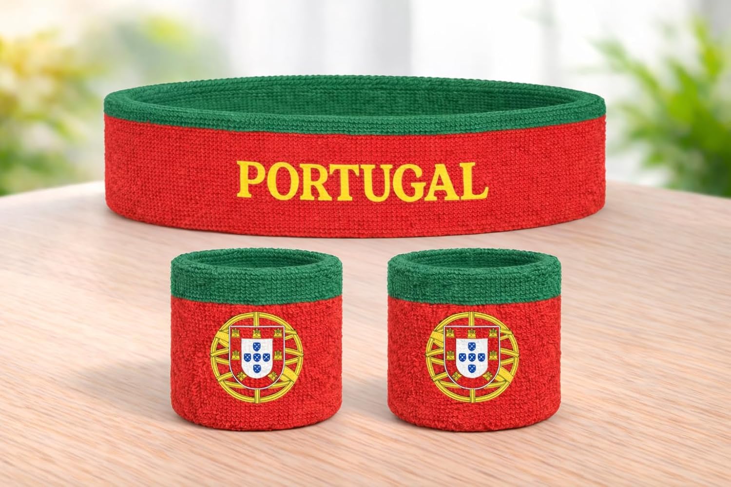 Suddora Country Headband & Wristbands Set (Includes 2 Wrist & 1 Head Sweatband), Highly Moisture Wicking
