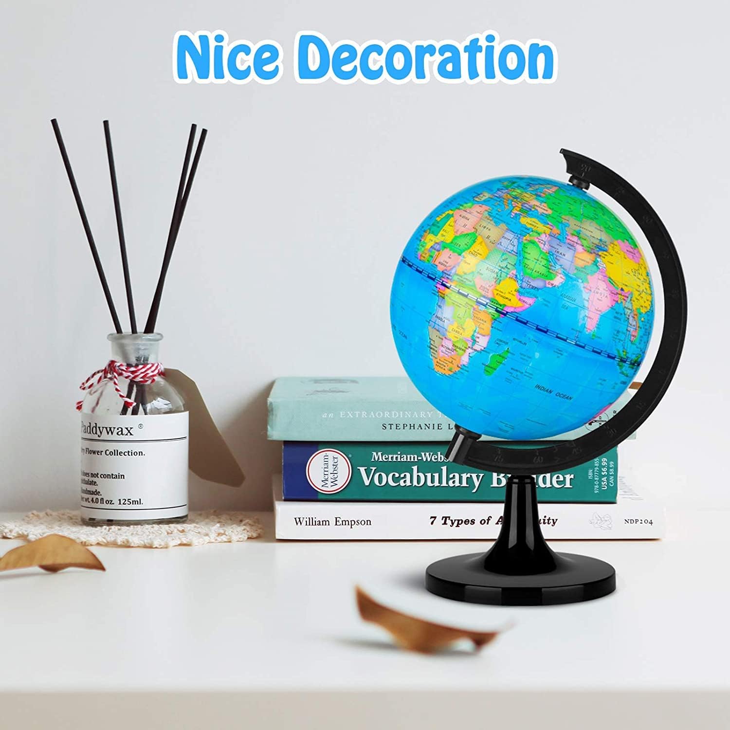 Wizdar 4 inch World Globe for Kids Learning