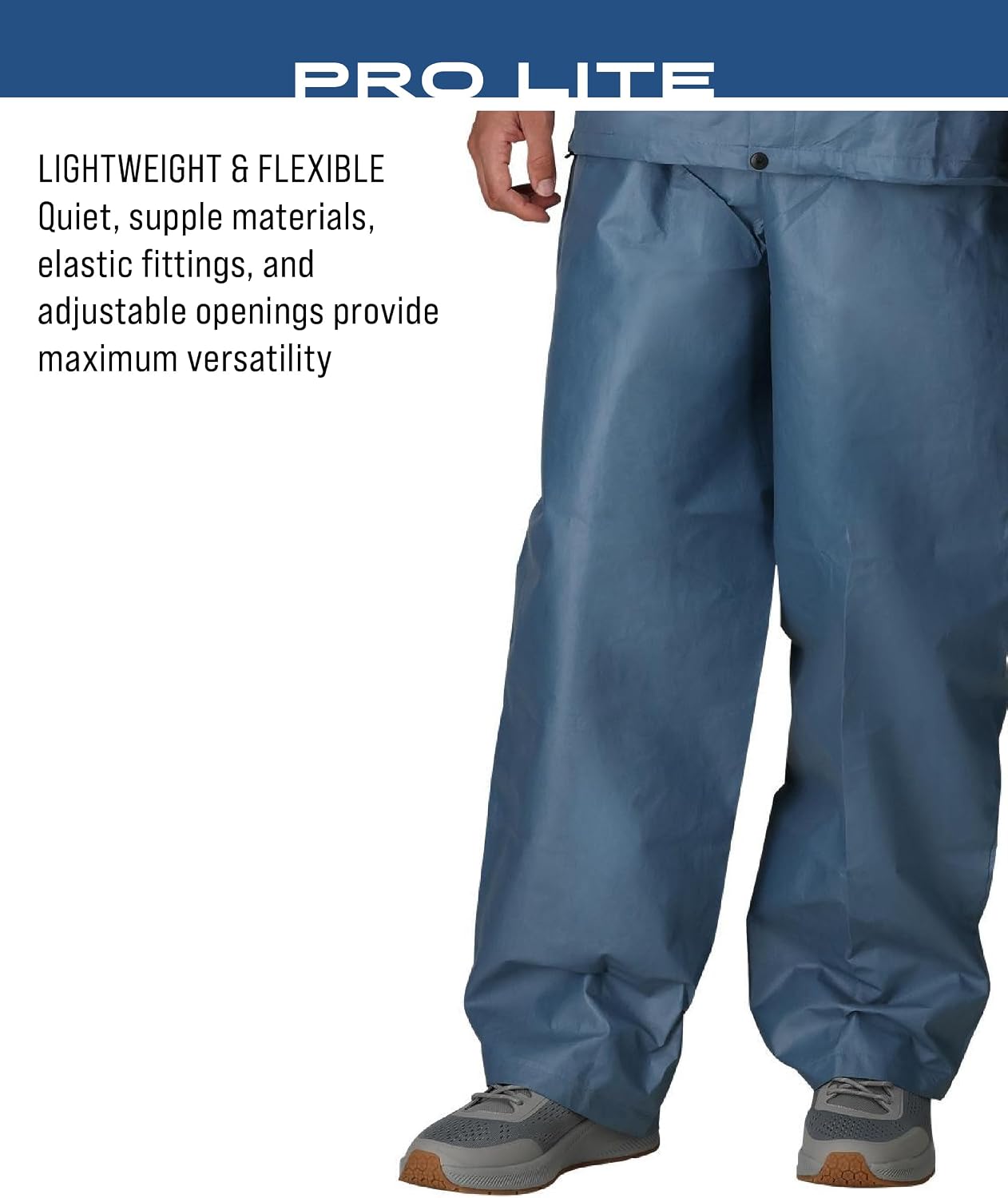 FROGG TOGGS Men's Pro Lite Rain Suit, Waterproof, Breathable, Dependable Wet Weather Protection, Carbon Black, XL/XXL