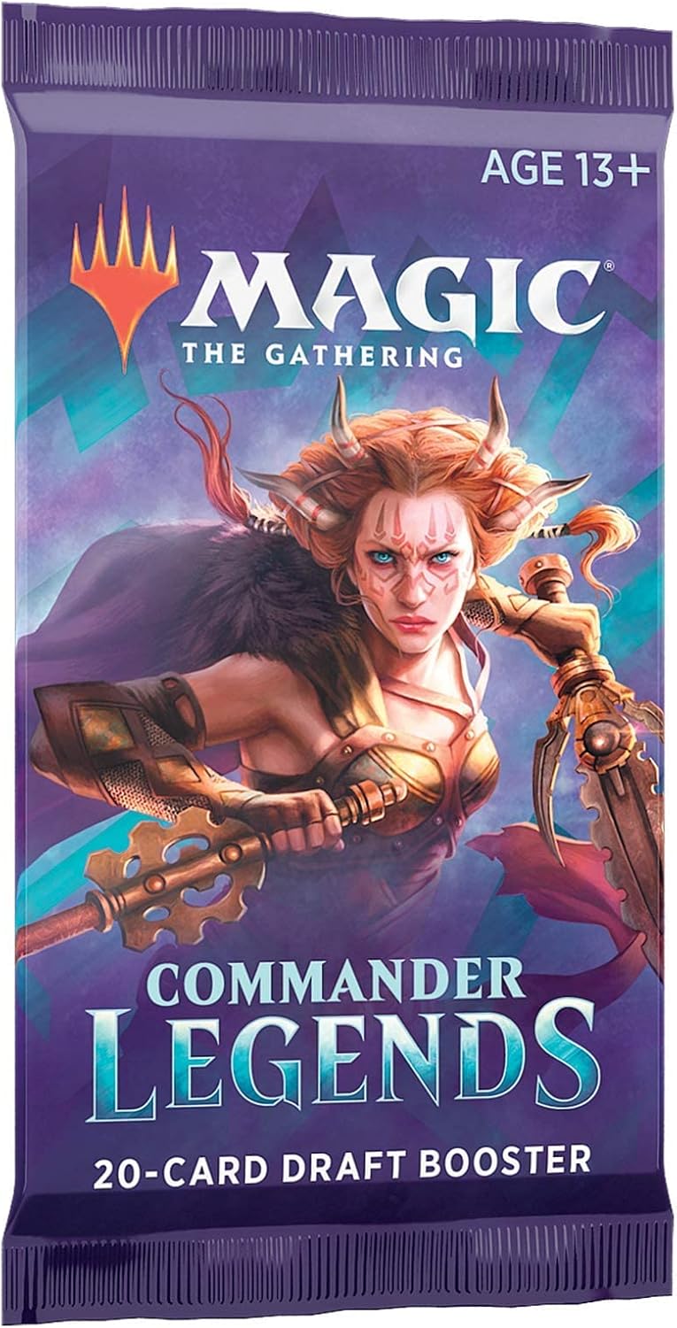 Magic The Gathering Commander Legends Booster Pack - 2 Legends - Total 20 MTG Cards (1 Draft Booster)