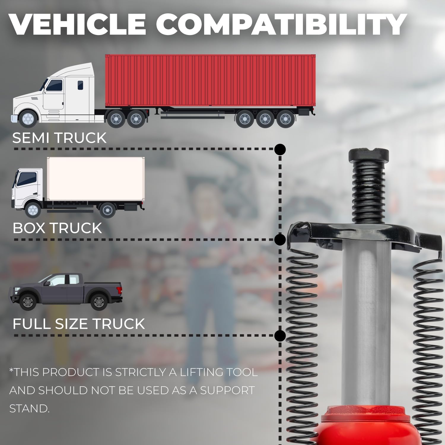 Stark USA 12-Ton (24,000 LBS) Capacity Air/Hydraulic Bottle Jack Low Profile Bottle Jack Lift Auto Repair Automobile Truck SUV Car Lift with Handle