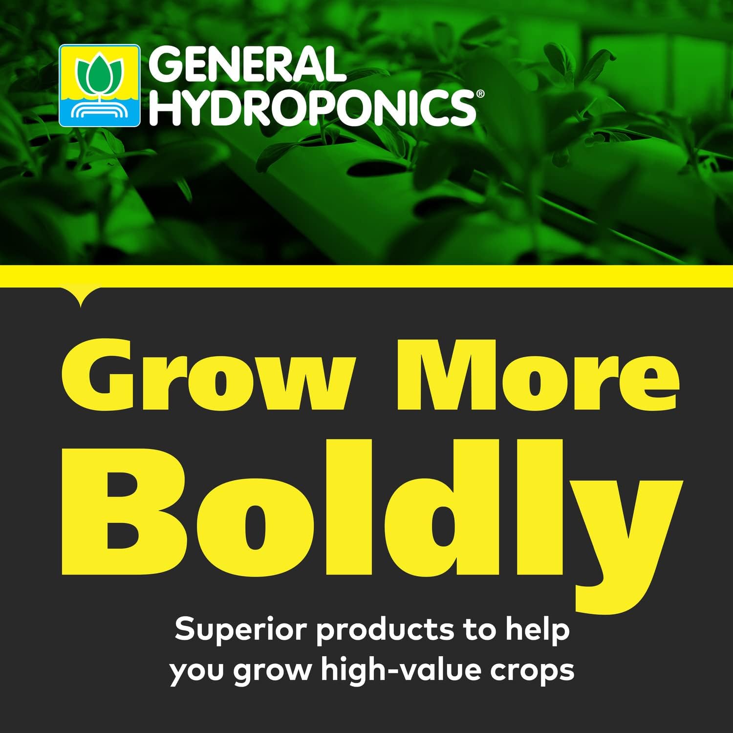 General Hydroponics pH Up Liquid Premium Buffering For pH Stability, Quart