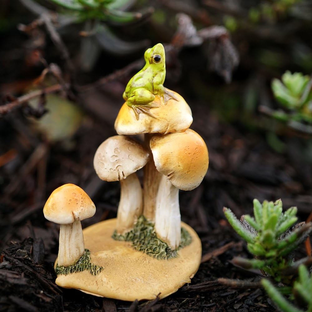 Top Collection Miniature Fairy Garden and Terrarium Statue, Mini Dragon, Green