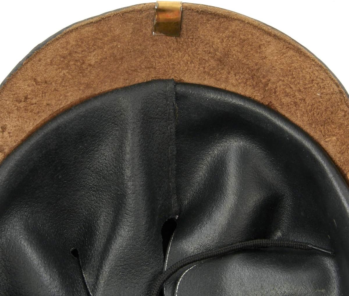 Medieval Replicas Imperial German Spiked Pickelhaube Officer Helmet- Black Leather & Brass
