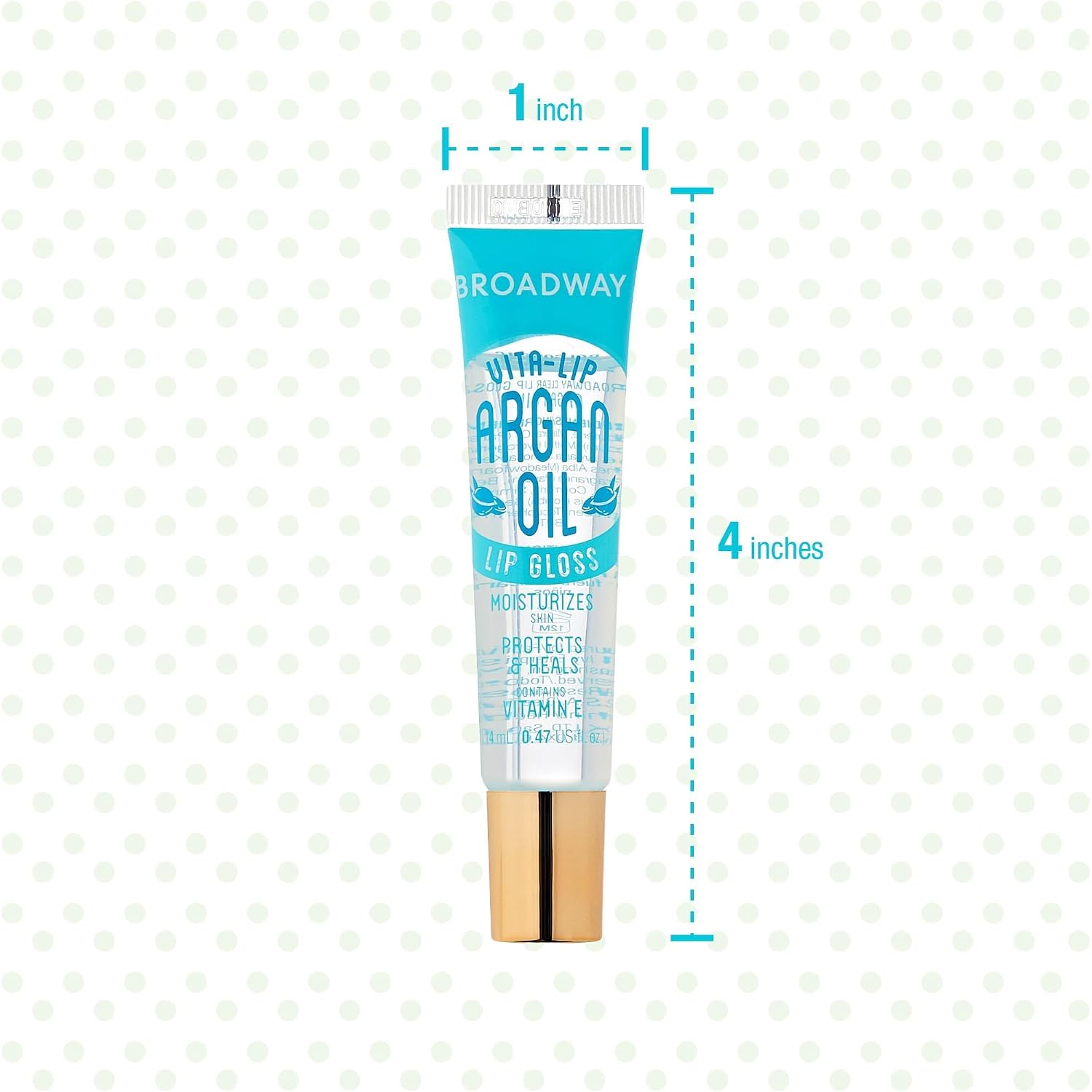 Ruby Kisses Broadway Vita-Lip Clear Lip Gloss (8 Pack), Ultra-Hydrating & Soothing Formula with Vitamins