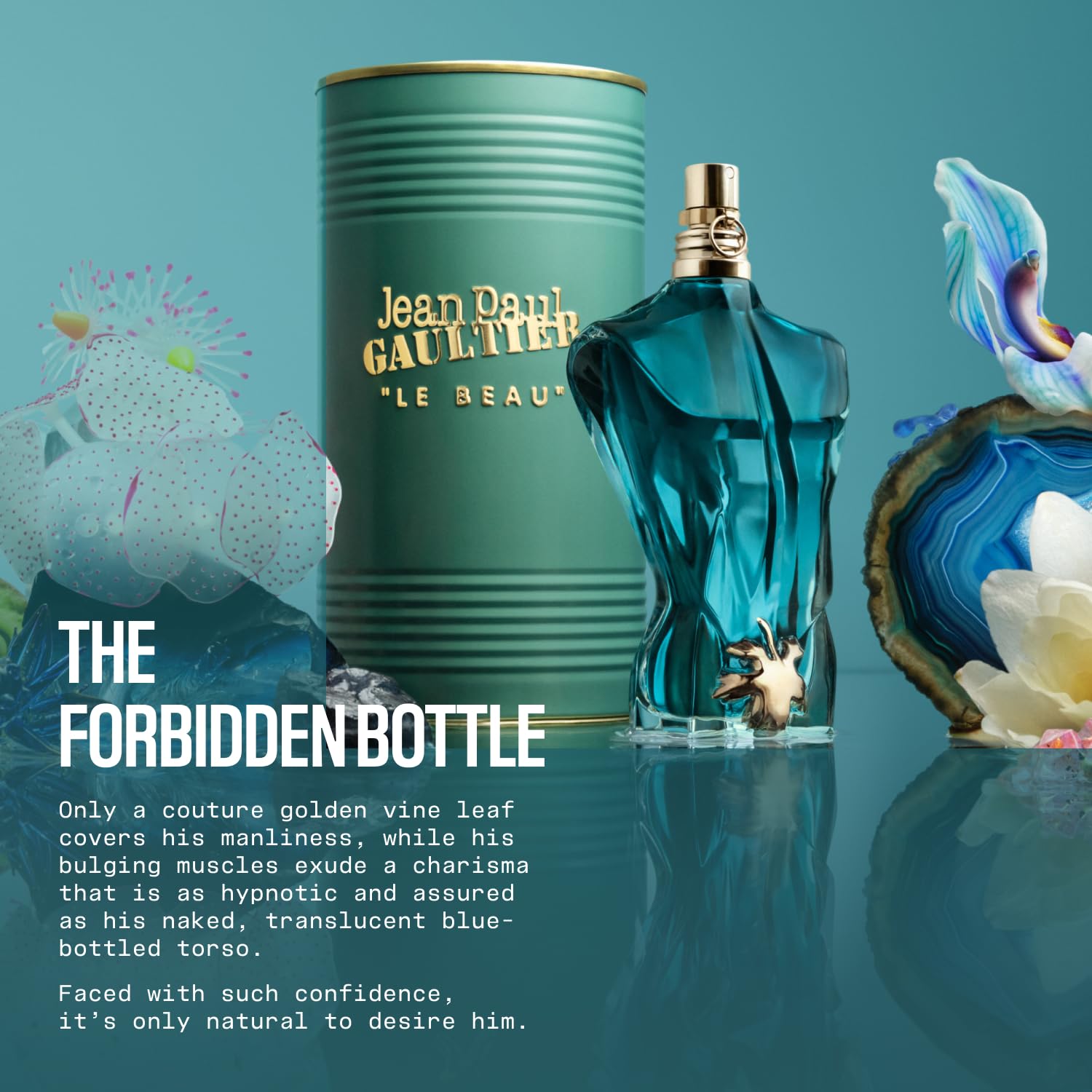 Jean Paul Gaultier Le Beau Eau de Toilette for Men - Long Lasting Addictive Aromatic Woody Mens Cologne with Bergamot, Coconut Wood & Tonka Bean - Designer Fragrance Spray