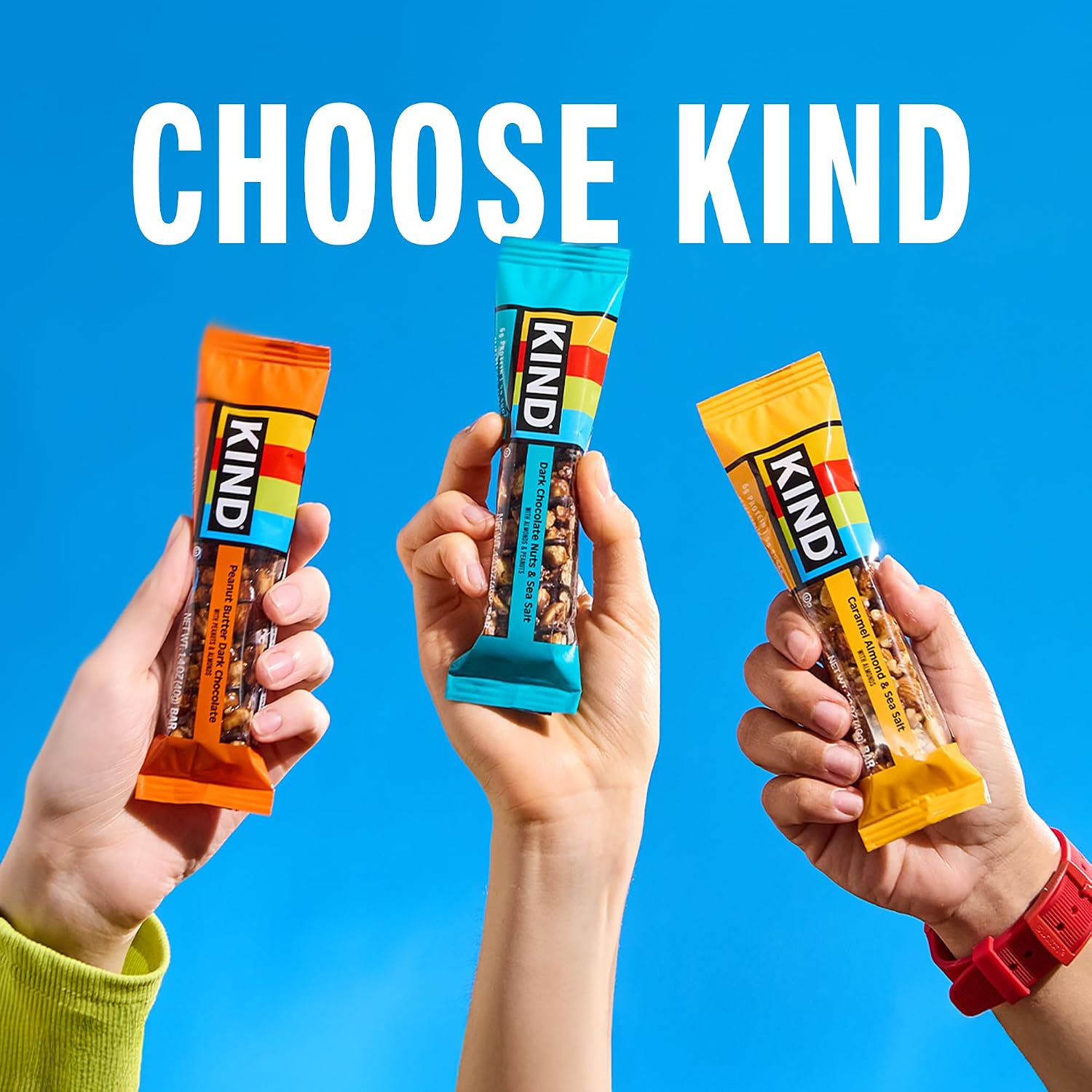 KIND Healthy Snacks Bars, Dark Chocolate Nuts & Sea Salt, Gluten Free, Low Sugar, High Fiber Snacks, 6g Protein, 12 Count