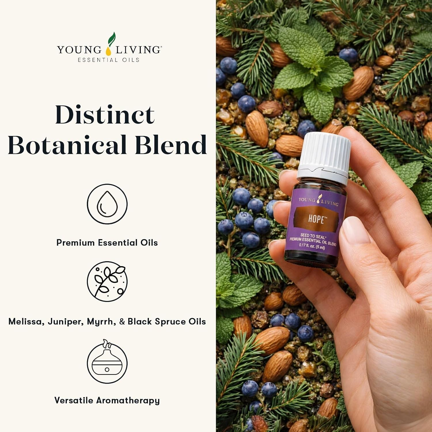 Young Living Thieves Vitality Essential Oil Blend | 5 ml | Warm Spicy Herbal Aroma for Diffusers, Massage & Aromatherapy | Clove, Lemon, Cinnamon, Eucalyptus & Rosemary Blend | Seed to Seal Quality