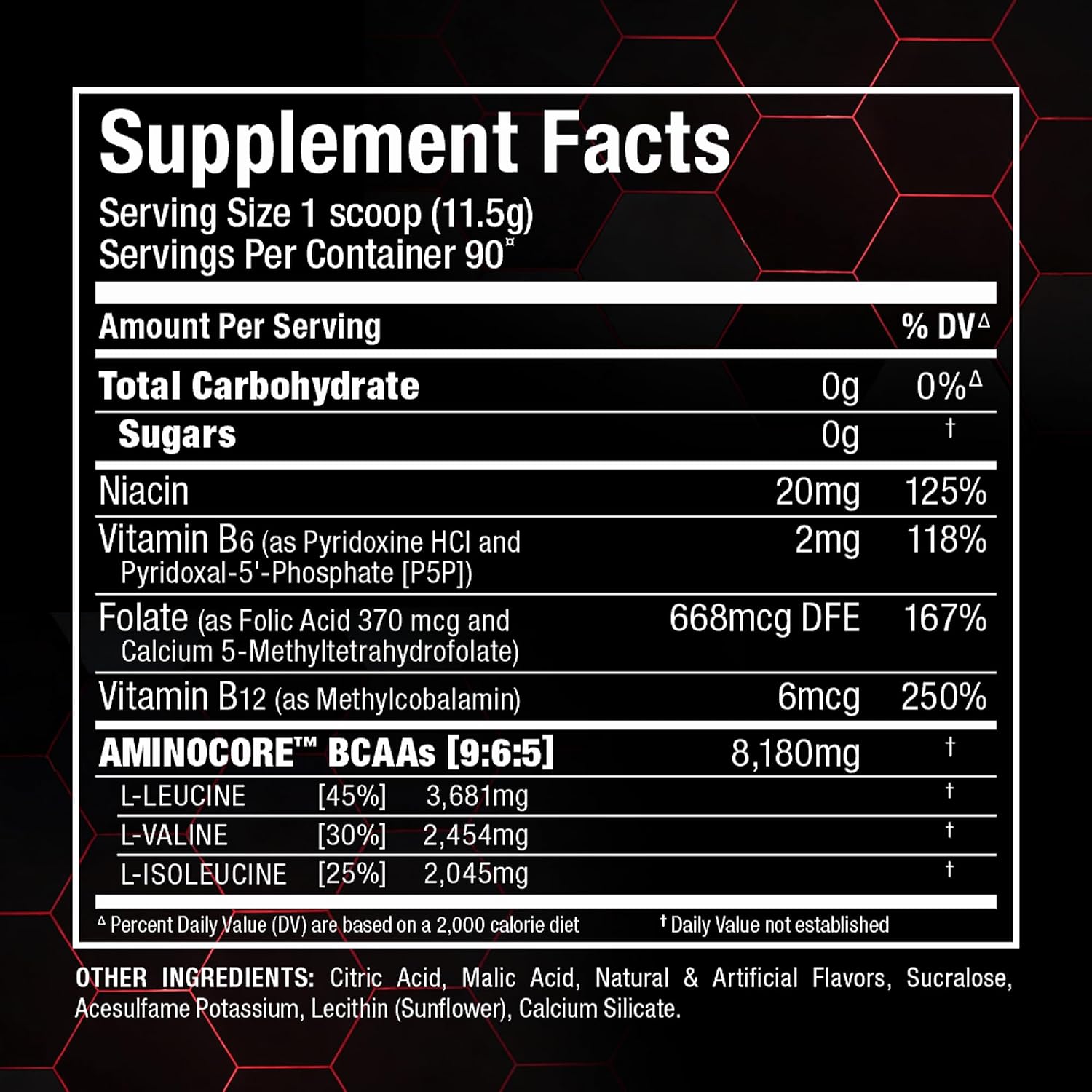 ALLMAX AMINOCORE BCAA Powder, Watermelon, 90 Servings, 1035 g