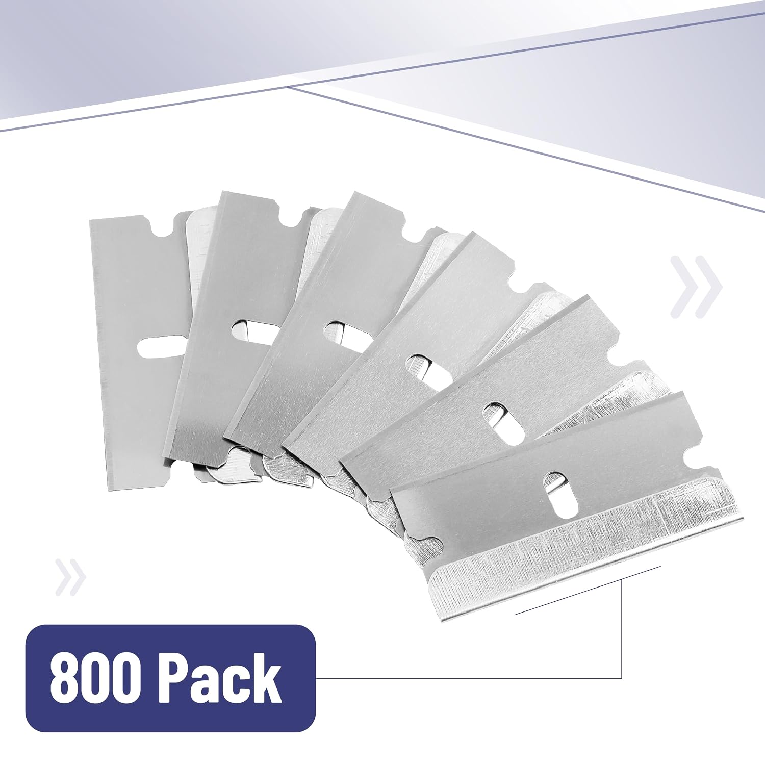 Bates- Razor Blades, 50 pcs, Carbon Steel Flat Scraper Blades