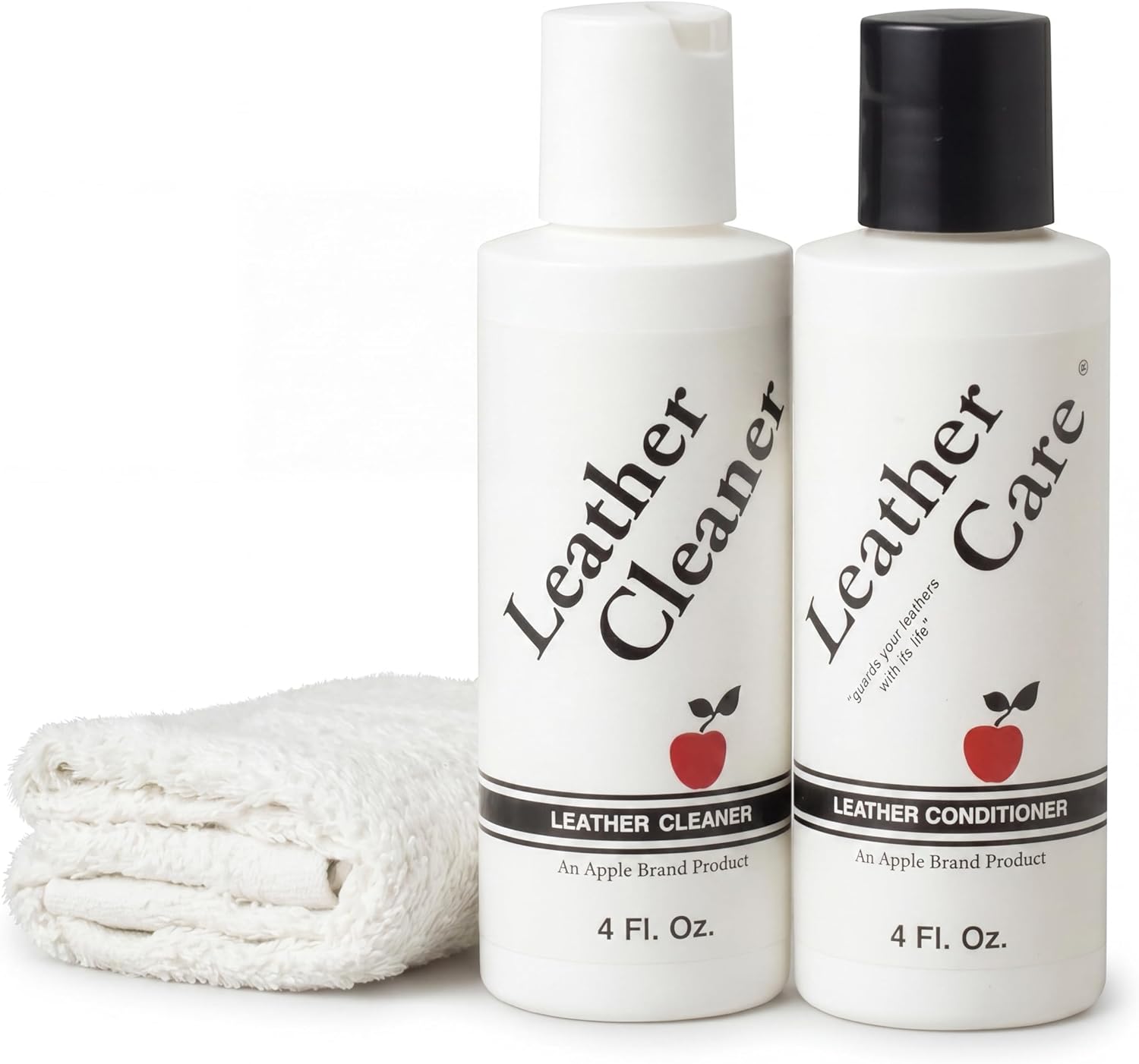 Apple Brand Leather Cleaner & Conditioner Kit, For Bags, Boots, Accessories | Wax-free cleaner and conditioner pair. Also for furniture