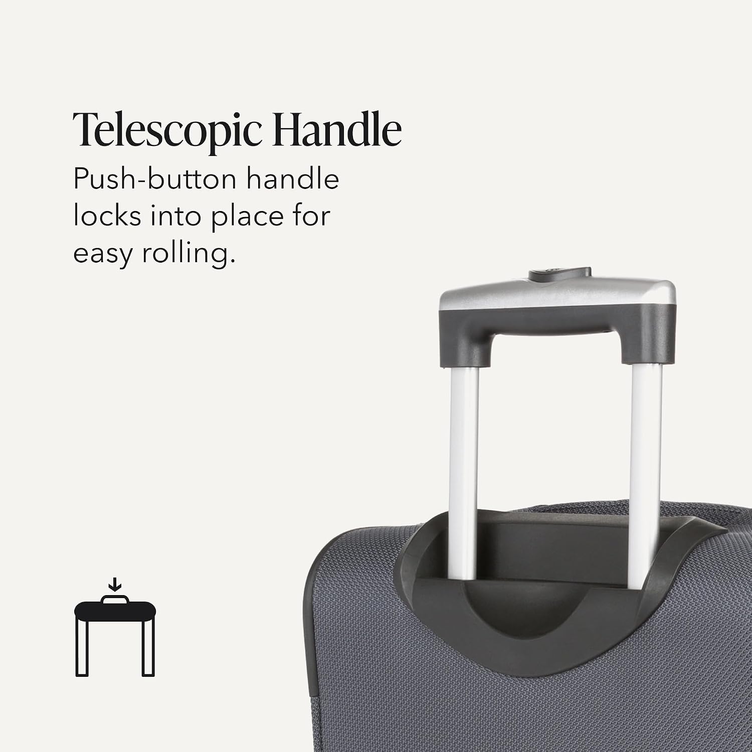 SWISSGEAR Sion Carry-On Spinner Luggage, Softside Expandable, Lightweight Suitcase, Dark Grey, 22.75-Inch
