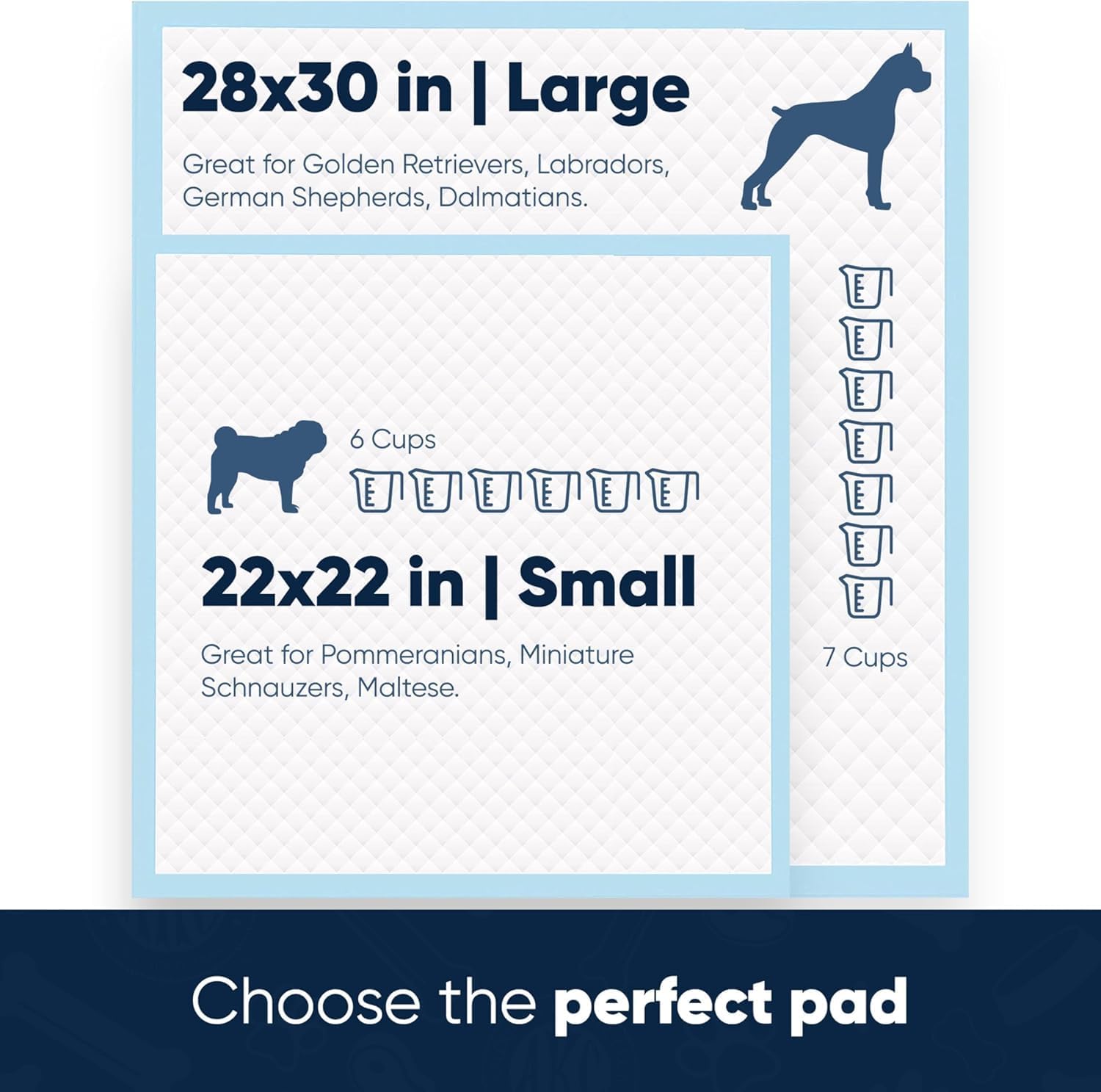 AKC Puppy Training Pads, 22" x 22", Lavender Scented, 150 Count