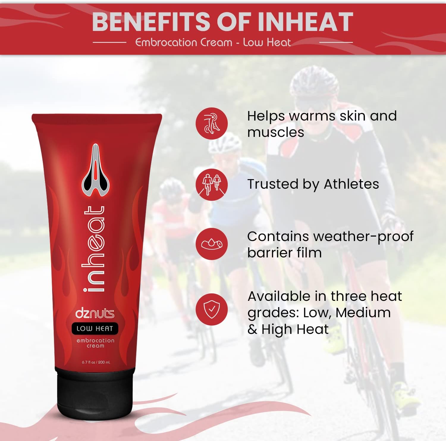 dznuts Men's Pro Chamois Cream, Anti -Chafing Cream for Saddle Sores, Chafing, Rubbing, Inner Thighs Friction for Cyclists, Runners, Triathletes