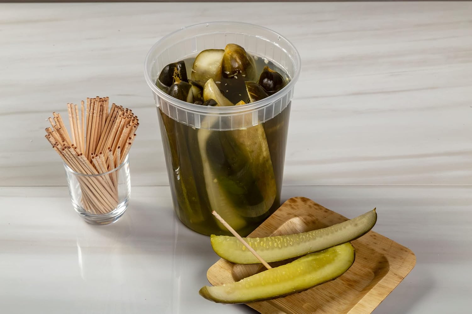 AmerCare Clear Polypropylene Deli Container, 32 Ounce - 480 per case