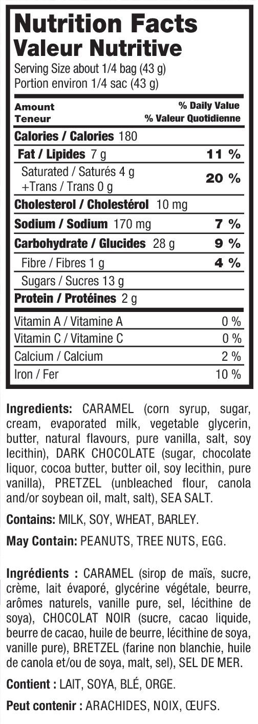 Edward Marc Snappers Sweet Caramel & Pretzels Cluster - Crunchy Pretzel Snack With Milk Chocolate For Adults And Kids - 6 oz (pack of 1)