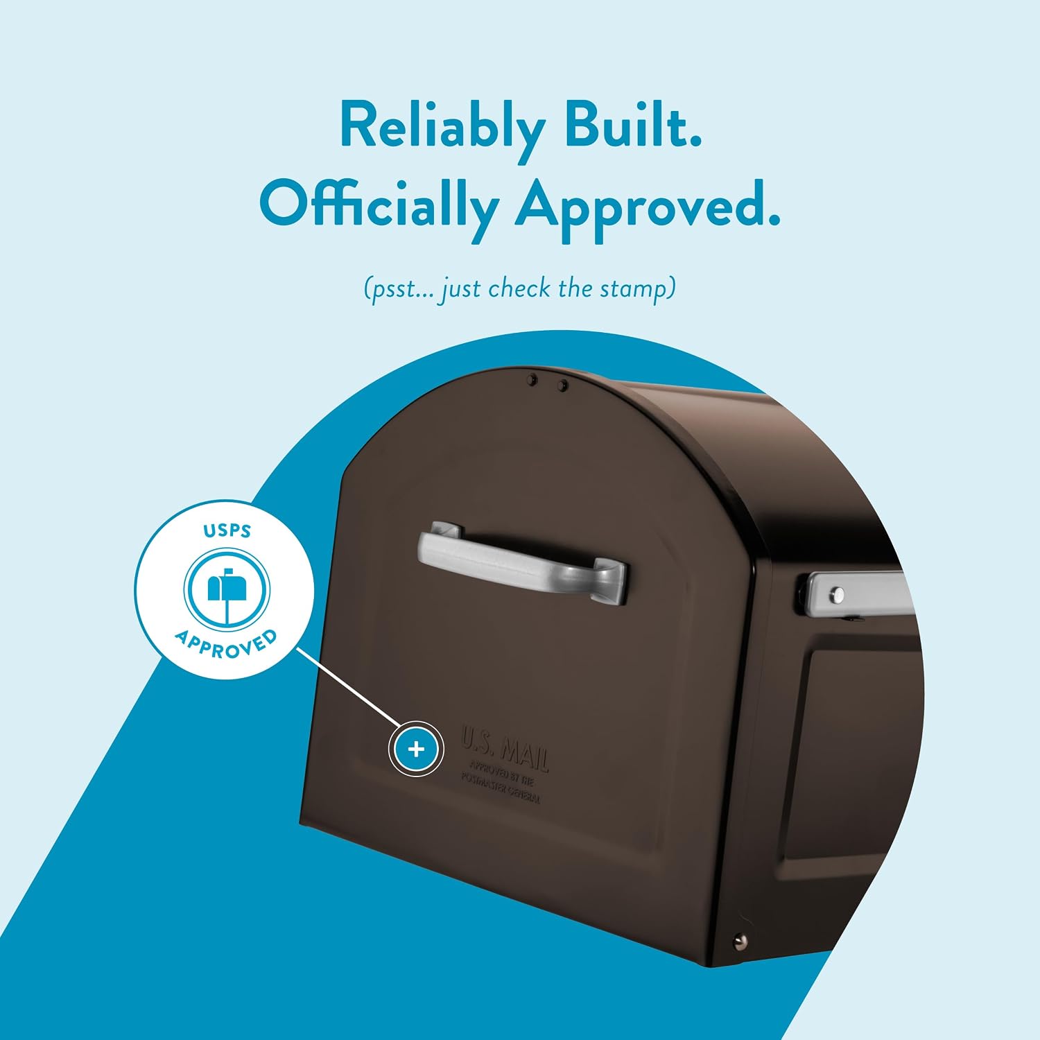 Architectural Mailboxes 950020RZ Centennial Post Mount Mailbox, XL, Rubbed Bronze | Galvanized steel build for outside with rust-resistant powder-coat finish and a magnetic door closure. USPS approved.
