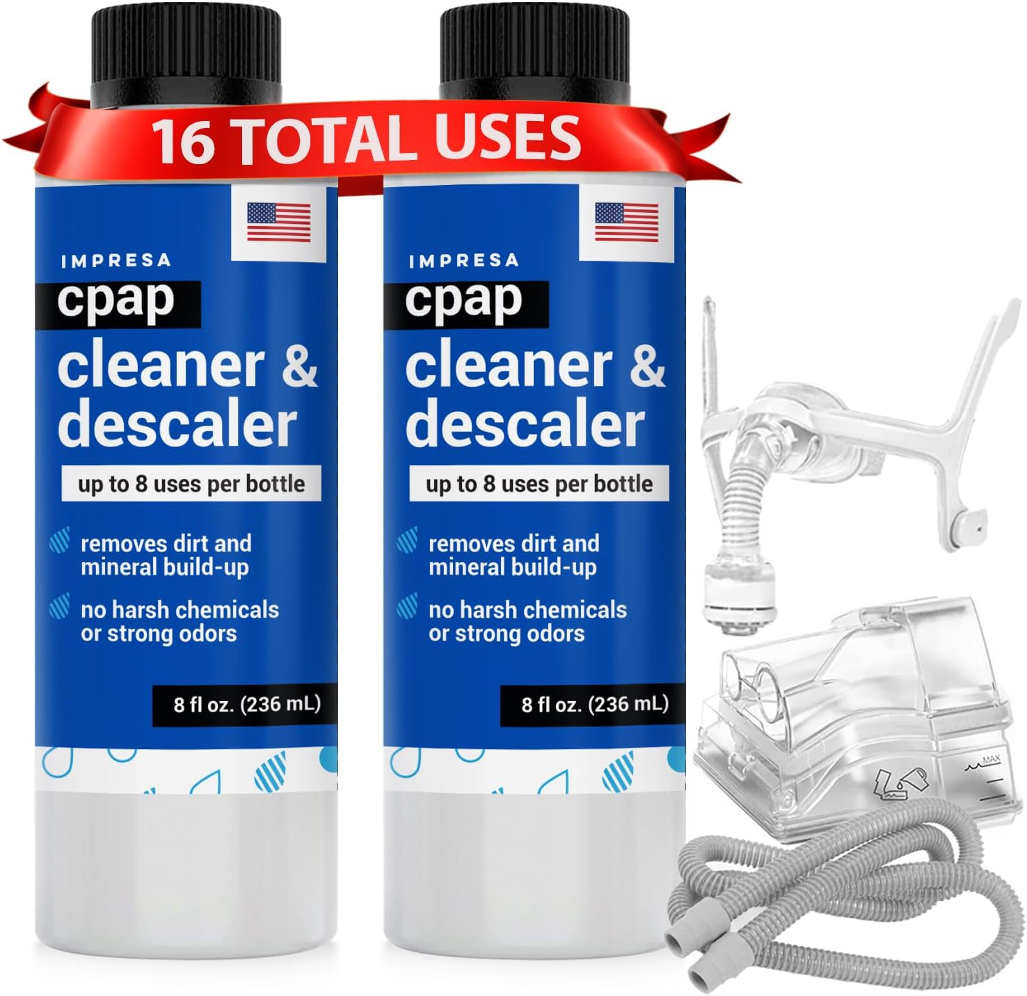 IMPRESA CPAP Cleaning Solution - 2-Pack