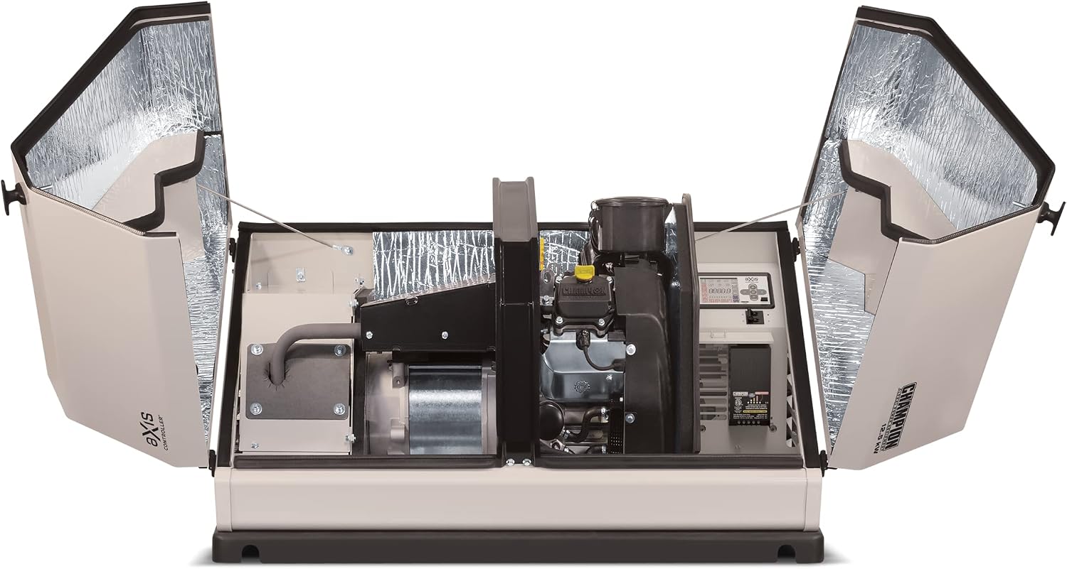Champion Power Equipment 100177 8.5-kW Home Standby Generator with 50-Amp Outdoor-Rated Automatic Transfer Switch