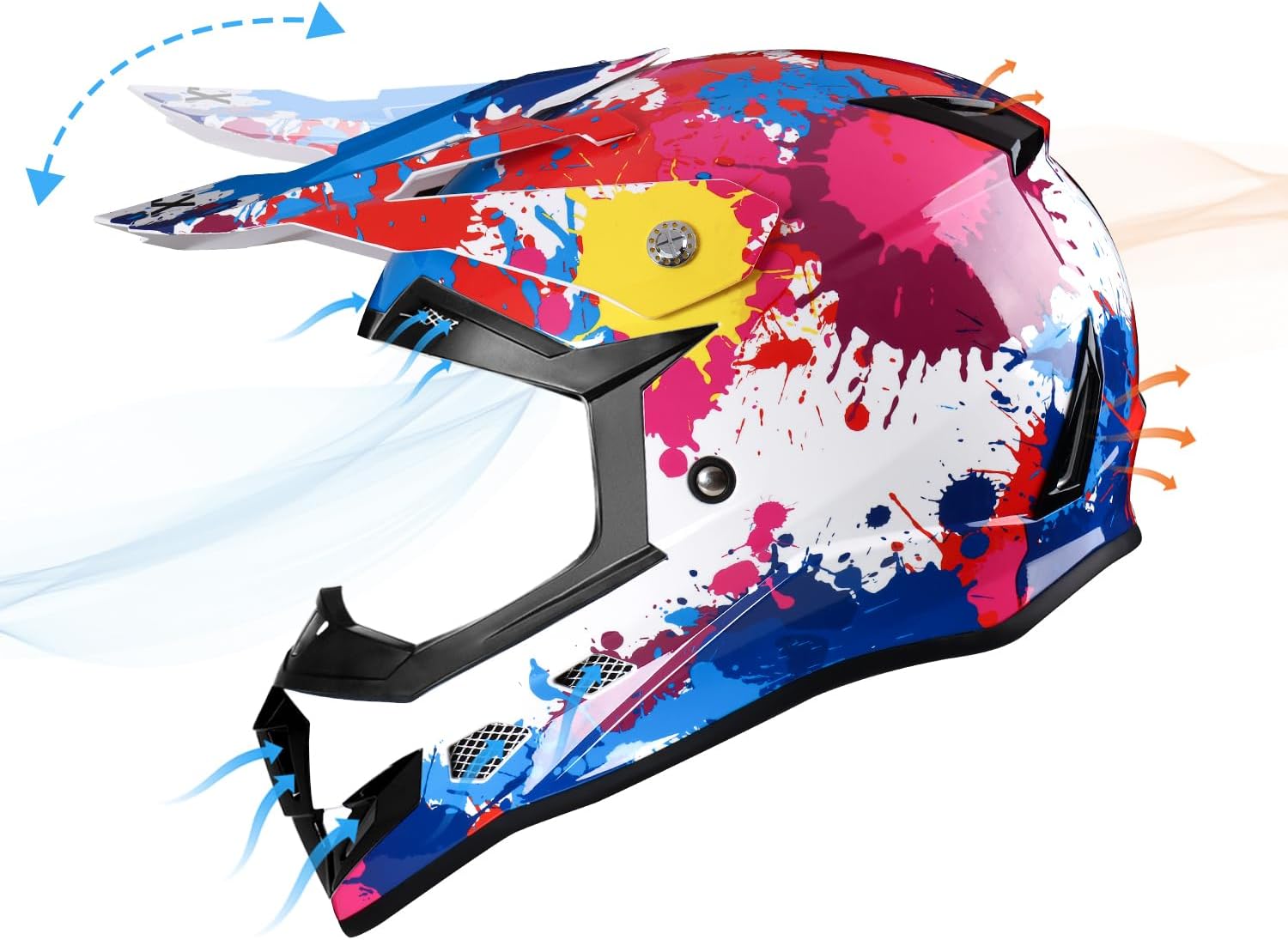 GLX GX623 Youth ATV & Dirt Bike Helmet Combo, DOT | Adult-Level Safety for Kids: Premium, full-grown protection engineered into a comfortable, youth-sized package