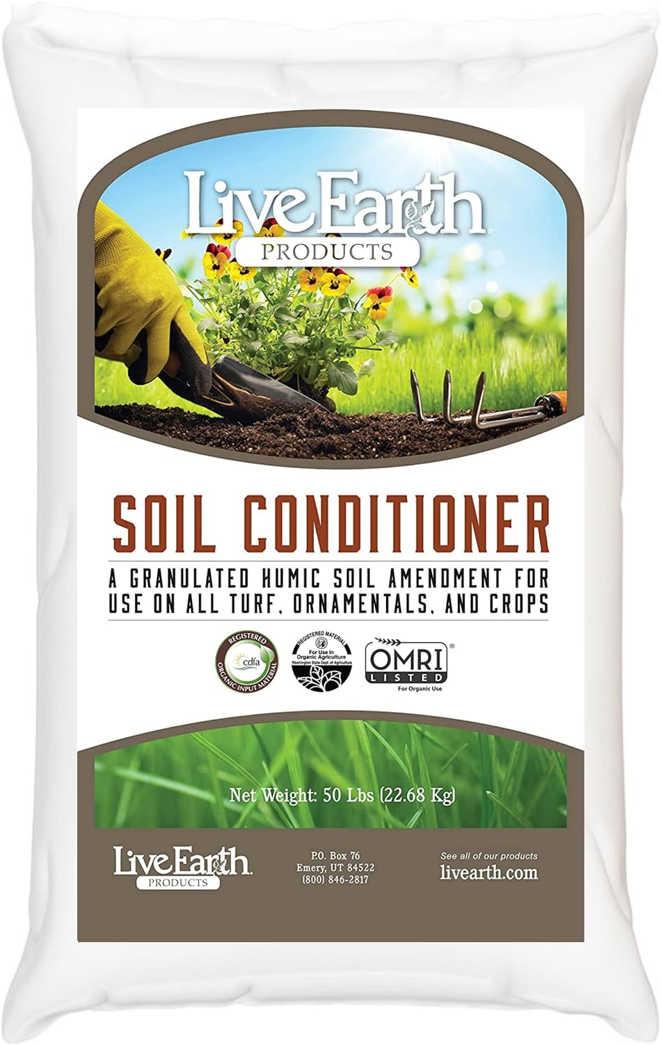 Live Earth Products' Humate Soil Conditioner - 50 lb Bag