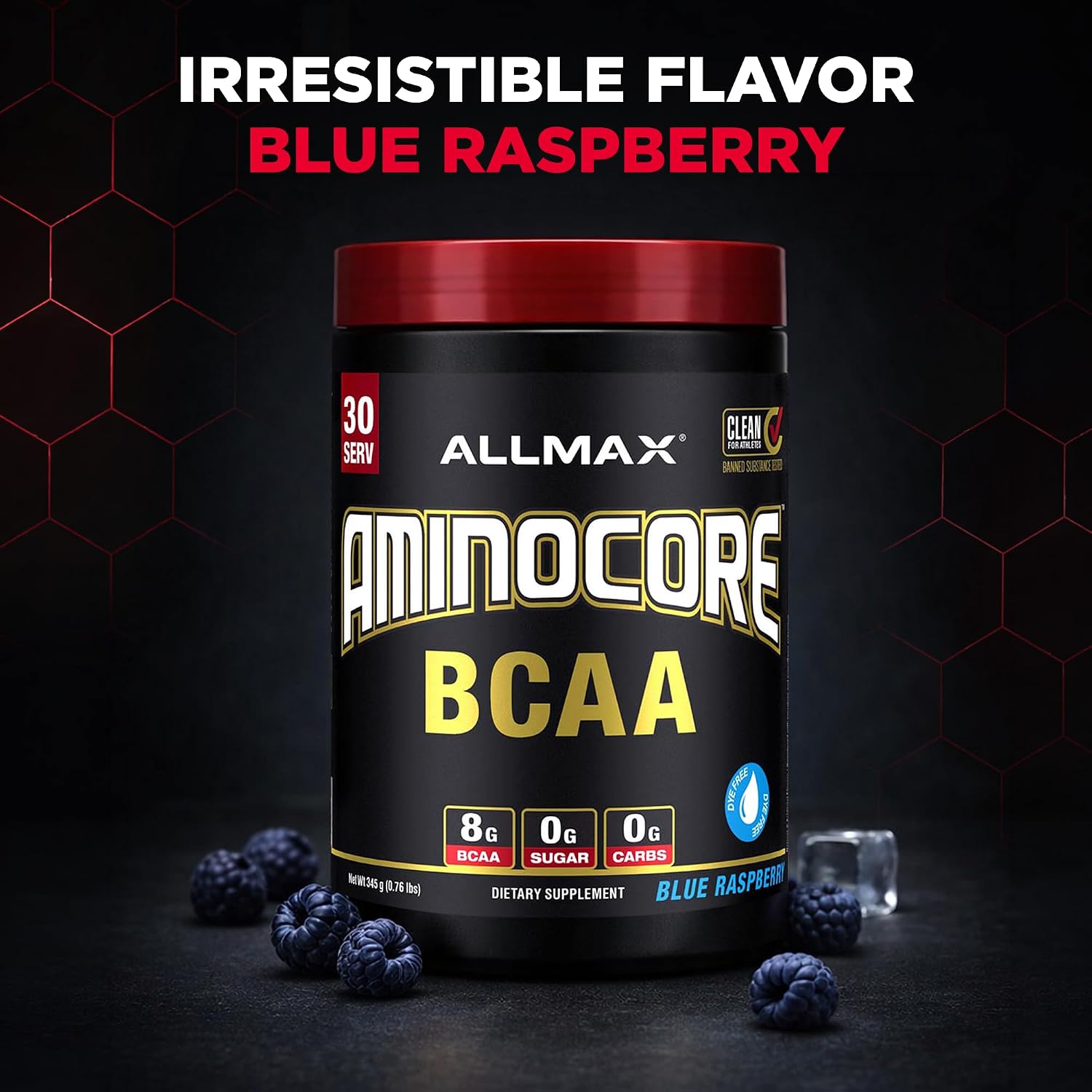ALLMAX AMINOCORE BCAA Powder, Watermelon, 90 Servings, 1035 g