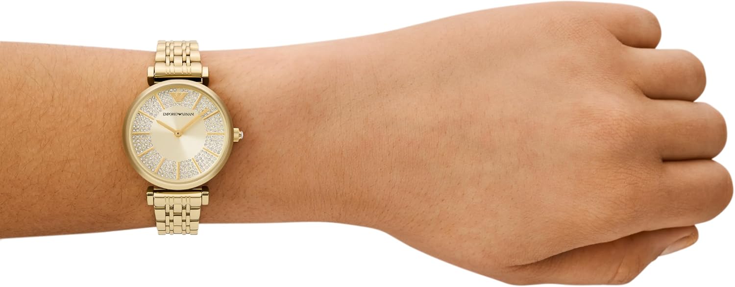 Emporio Armani Women's Dress Watch with Stainless Steel Band