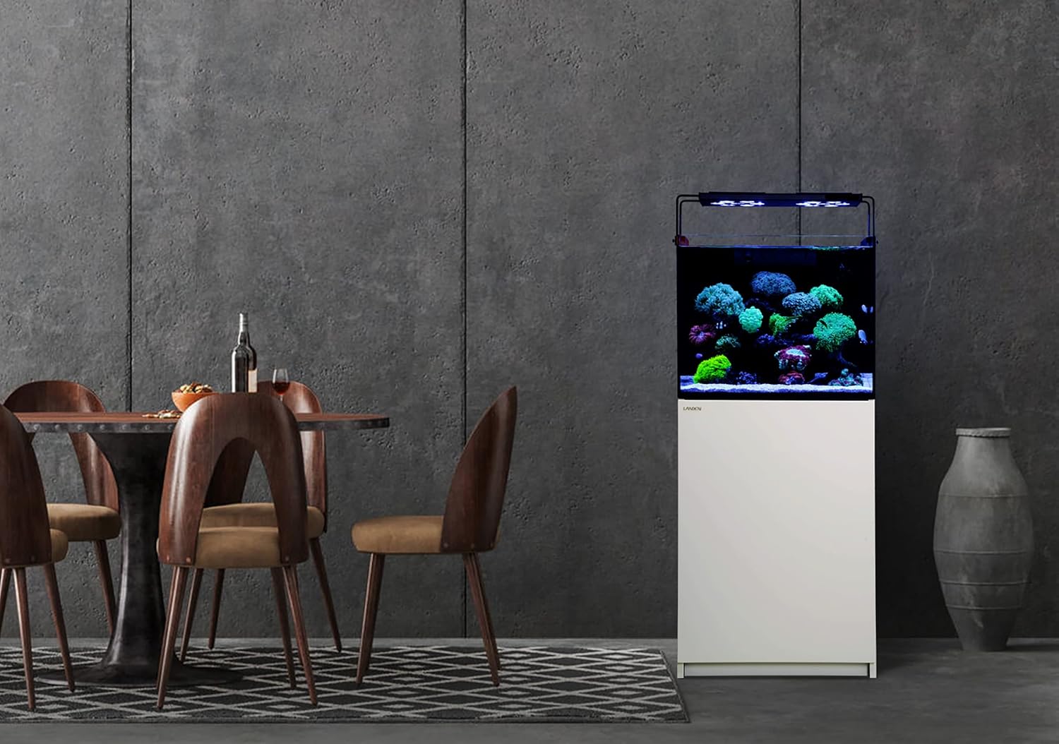 LANDEN Wooden Aquarium Stand & Cabinet, 20 Gallon Fish Tank, 17.7x17.7in