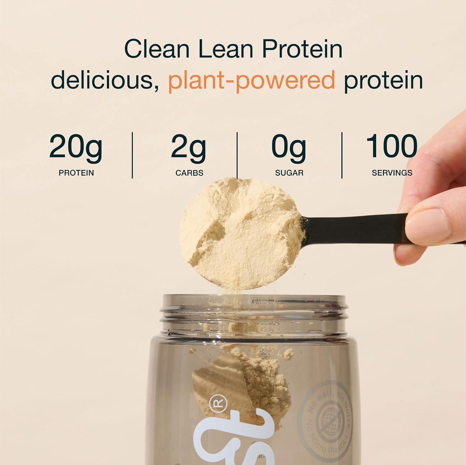 Nuzest Clean Lean Protein - Vegan Pea Protein Powder Rich Chocolate 1.1 lb | 20 Servings with 18g Protein Plant Based Protein Powder, Only 4 Ingredients, Dairy Free, Gluten Free, GMO Free, Protein Shake