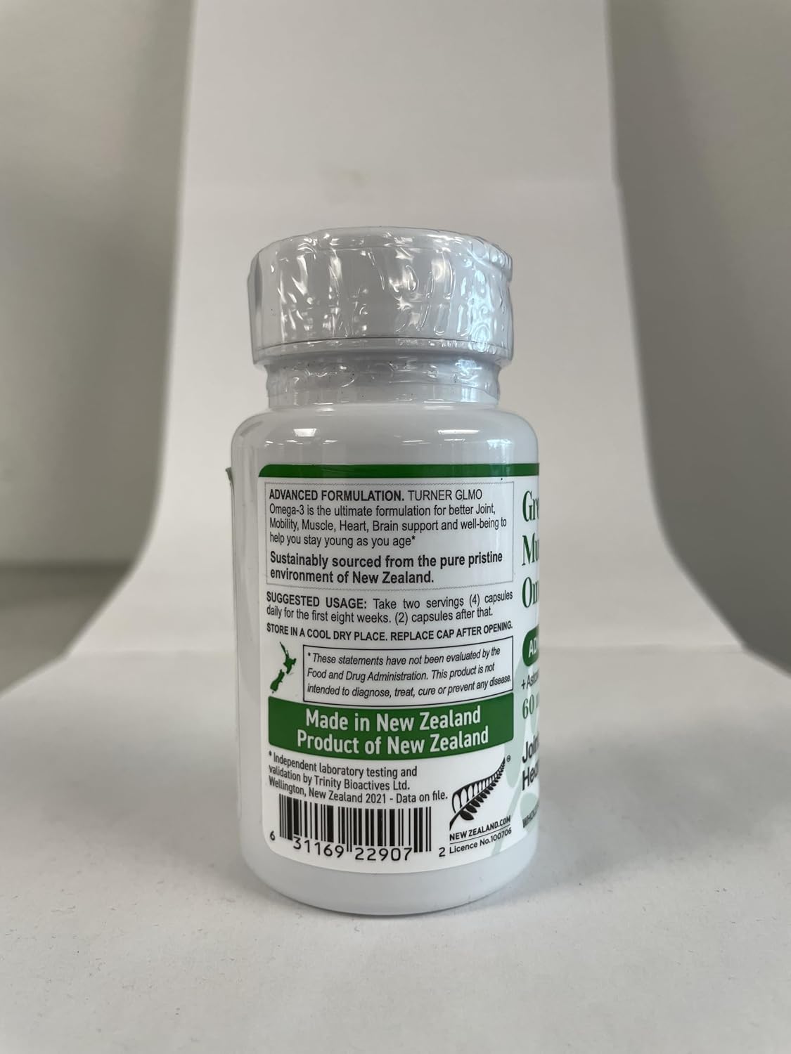 TURNER Omega-3 New Zealand Green Lipped Mussel Oil, 53x Higher Potency with UAF1000+ Super Antioxidant for Superior Joint Comfort & Mobility