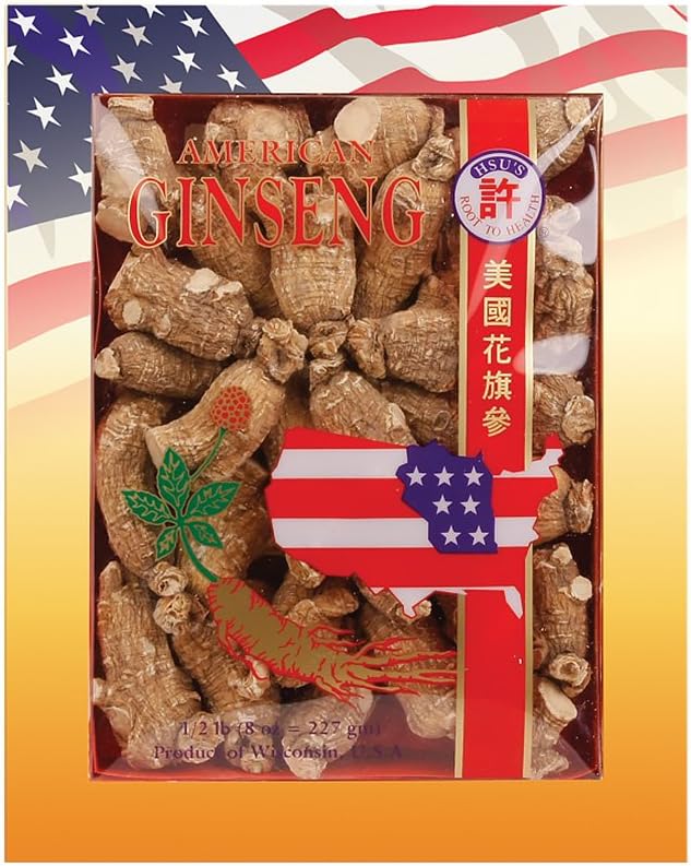 Hsu's SKU 110-4 | Short Extra Large | Cultivated Wisconsin American Ginseng Direct from Ginseng Gardens | 许氏花旗参 | 4oz Box, 西洋参, B005HSX9VM