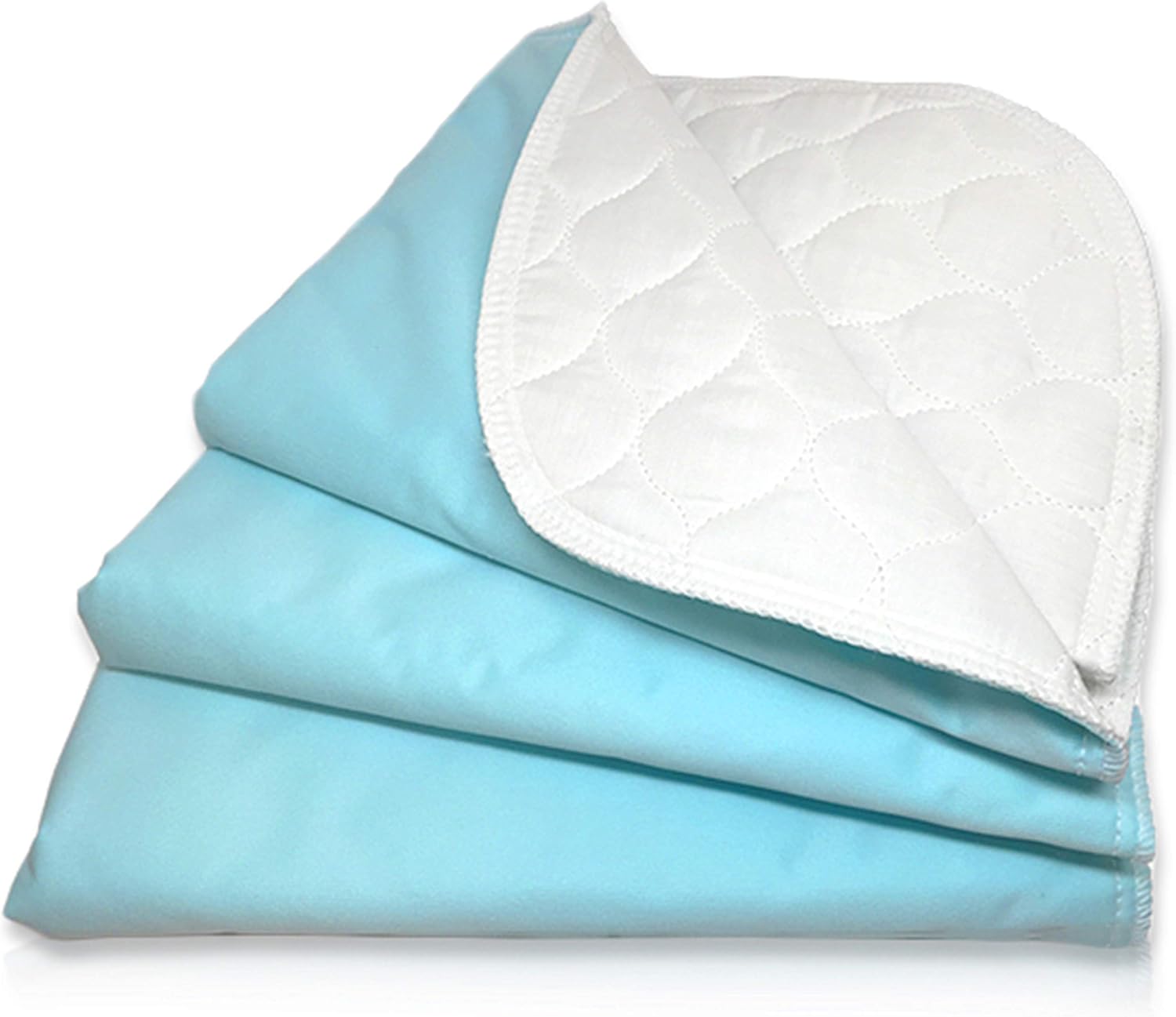 RMS Ultra Soft 4-Layer Washable and Reusable Incontinence Bed Pad, 34"x36" | Premium Quilted Bed Pad for Incontinence, waterproof reusable protector helps keep mattresses, furniture and wheelchairs dry