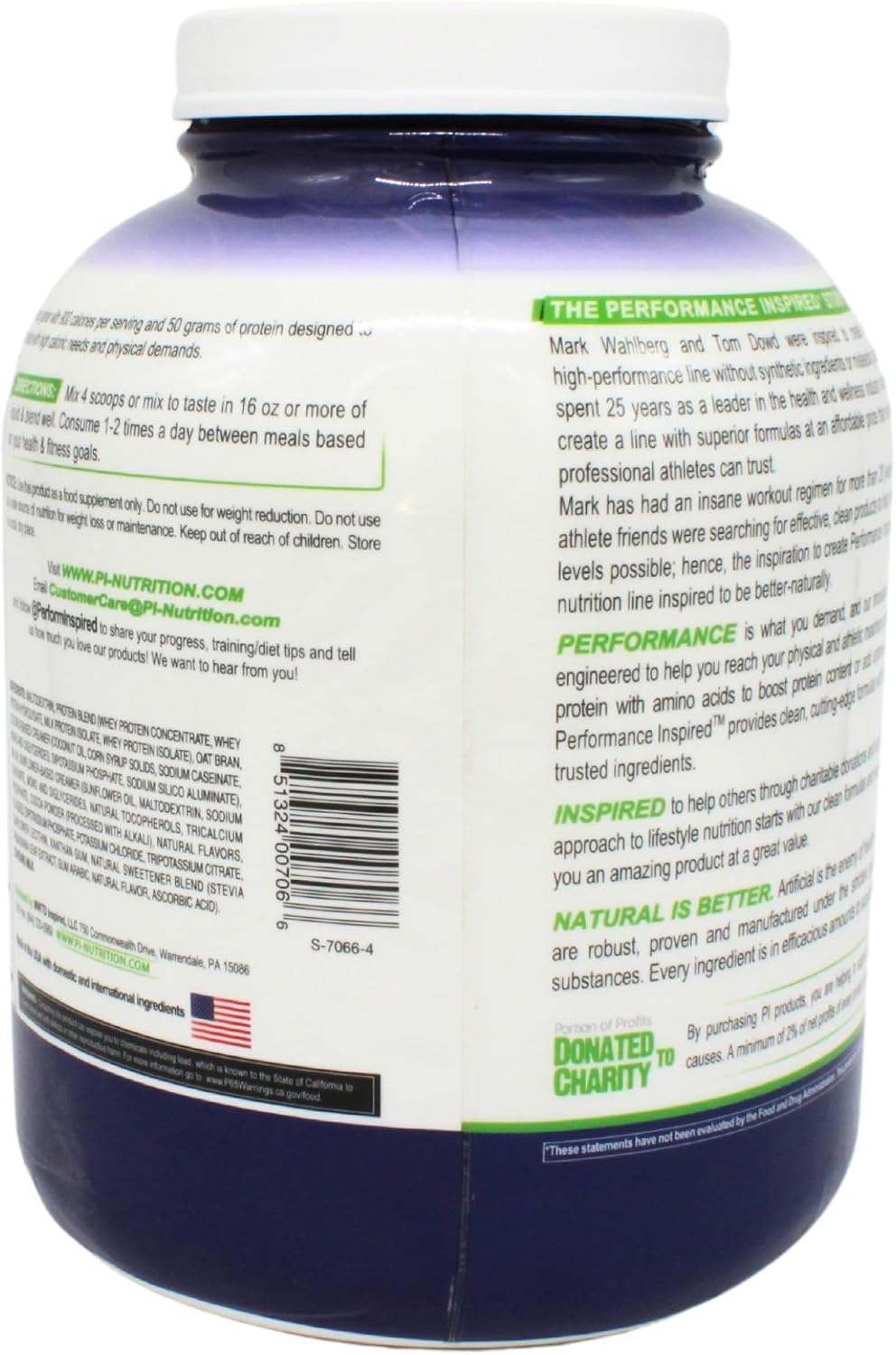 Performance Inspired Nutrition Smart Mass Gainer – 50G Protein, 900 Calories, Creatine, L-Glutamine & Digestive Enzymes – Muscle Recovery & Growth – Chocolate Milkshake – 6 lb | 50G Protein - 900 Calories - Creatine, L-Glutamine & Digestive Enzymes