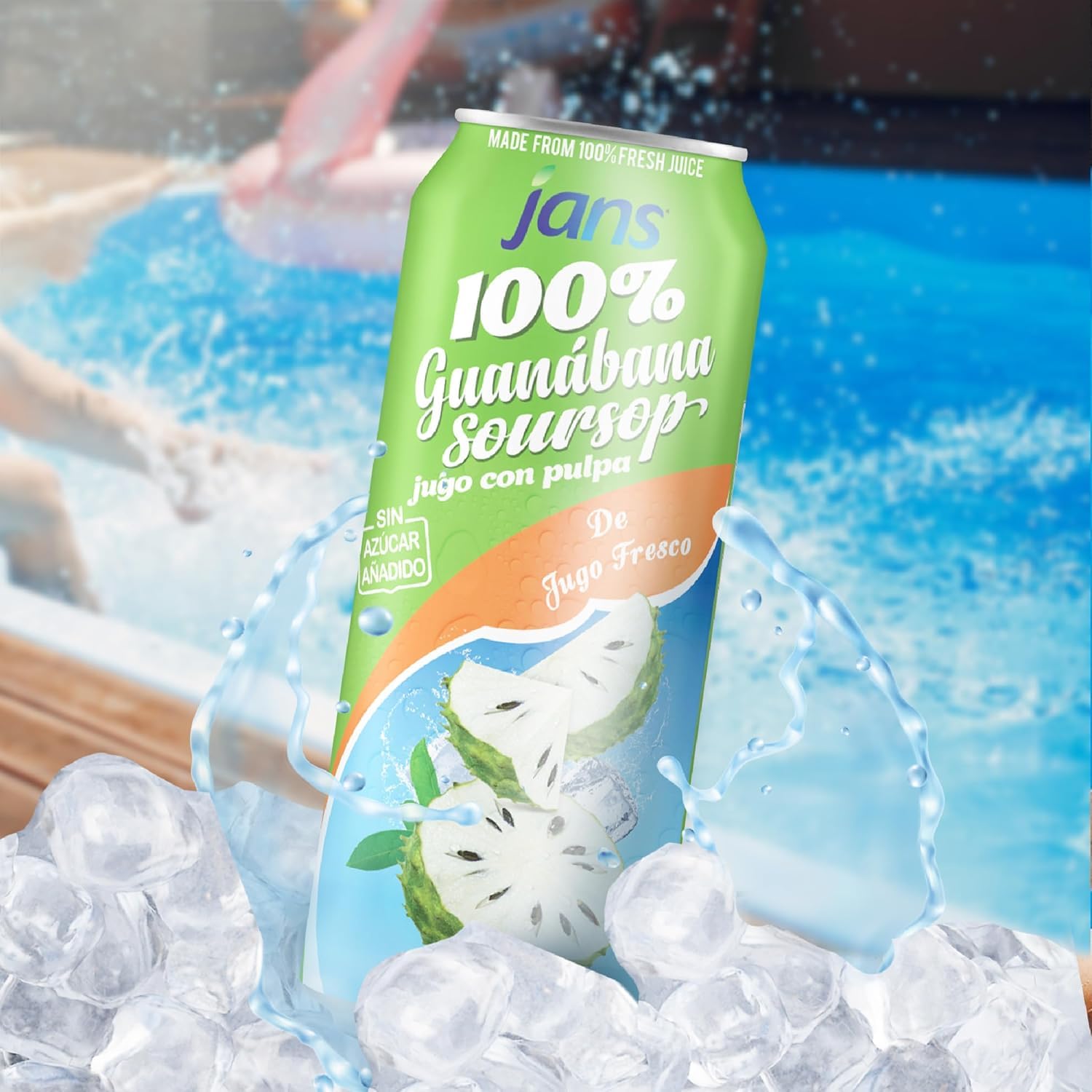 Jans 100% Coconut Water With Pulp, Unsweetened, 16.57 Fl Oz, Pack of 12
