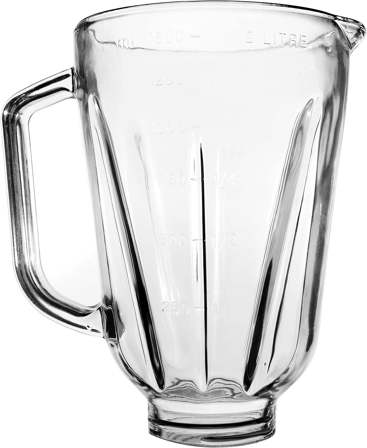 Univen 6 Cup Round Glass Blender Jar Compatible with Hamilton Beach Blenders