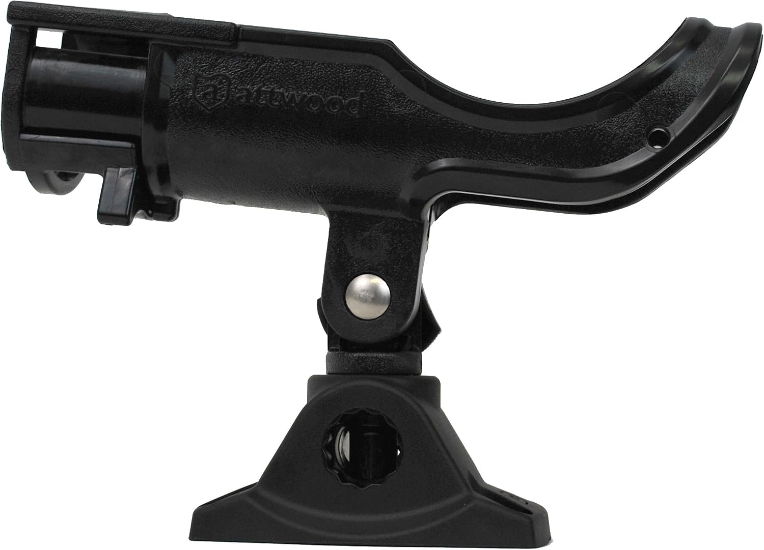 Attwood 5009-4 Heavy-Duty Adjustable Rod Holder with Combo Mount, Black Finish